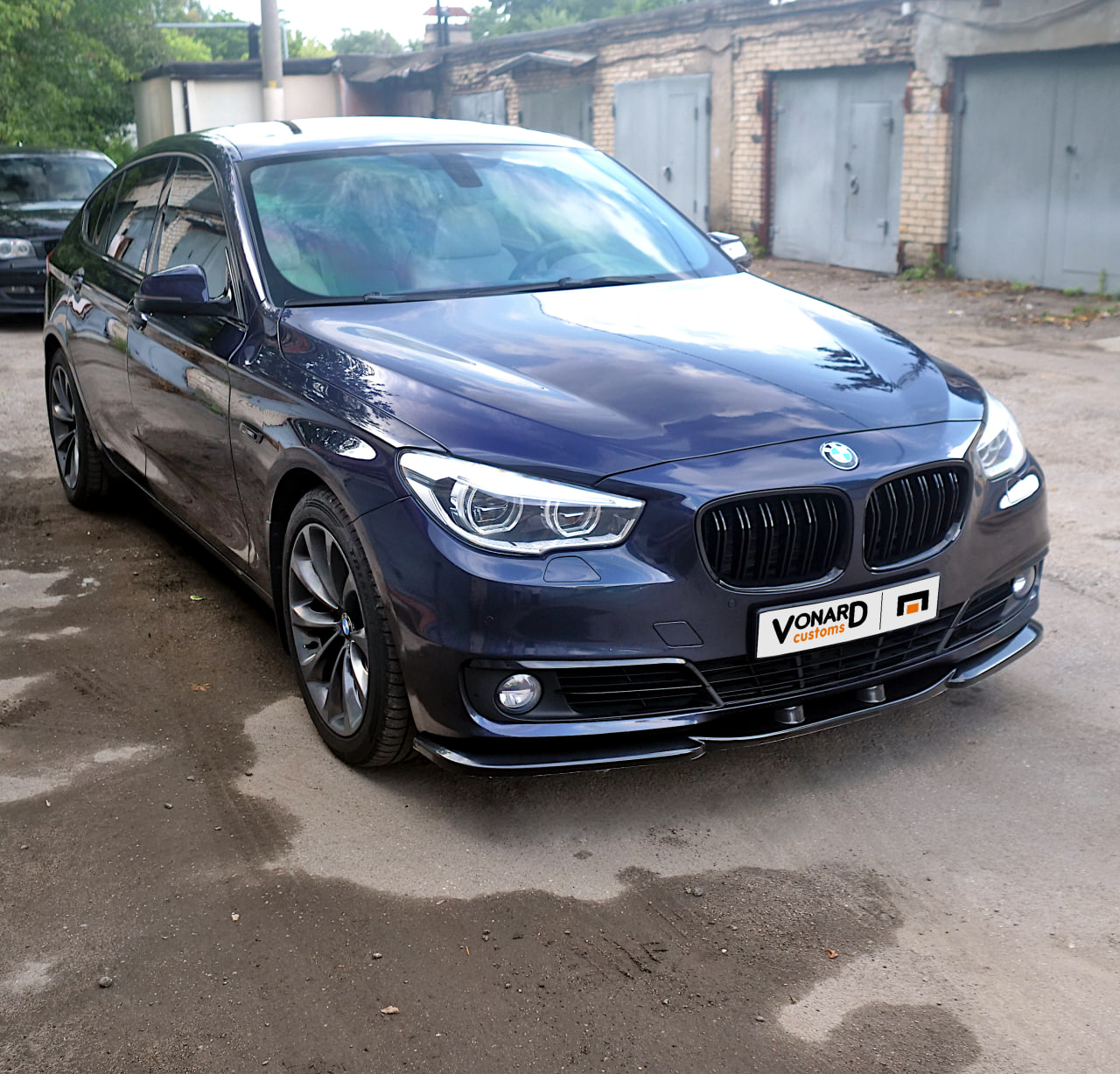 картинка Сплиттер переднего бампера BMW 5 F07 GT рест. vonard customs 