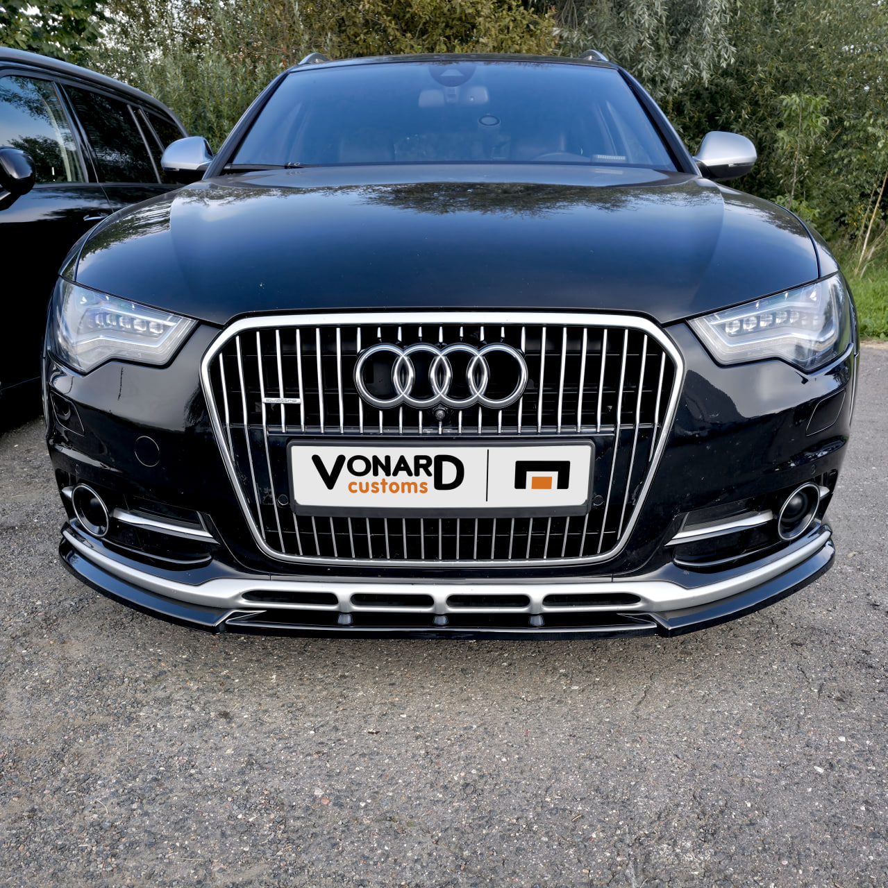 картинка Сплиттер переднего бампера Audi A6 C7 Allroad - под покраску vonard customs 