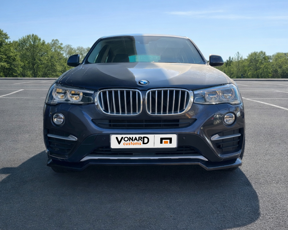 картинка Сплиттер переднего бампера BMW X4 F26 - черный глянец vonard customs 