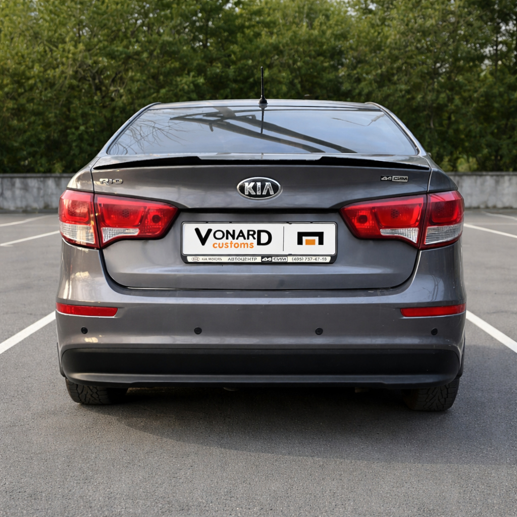картинка Спойлер лезвие крышки багажника Kia Rio 3 - под покраску vonard customs 