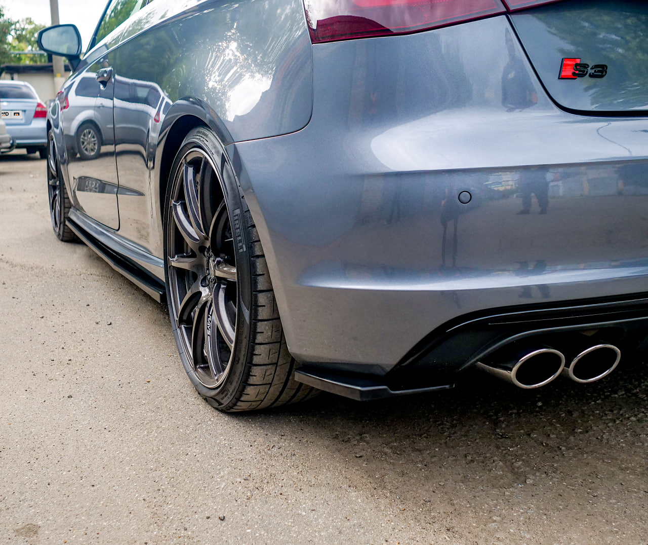 картинка Сплиттеры заднего бампера Audi A3 S3 8V S-line Coupe vonard customs 