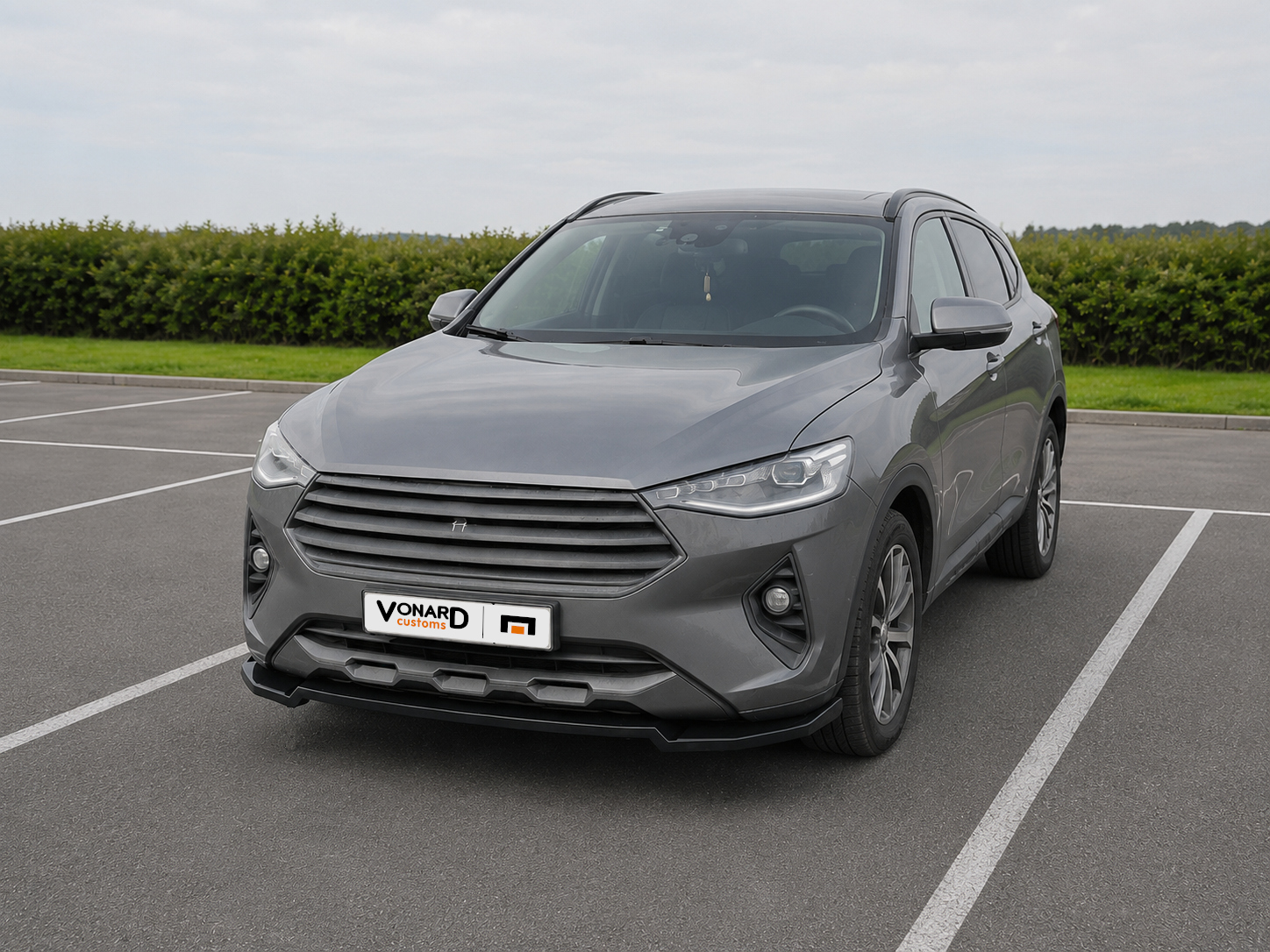 картинка Сплиттер переднего бампера Haval F7 / F7x V2 - под покраску vonard customs 