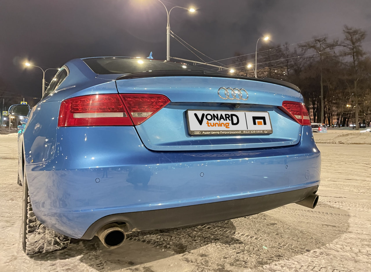 картинка Спойлер лезвие крышки багажника Audi A5 B8 Sportback vonard customs 