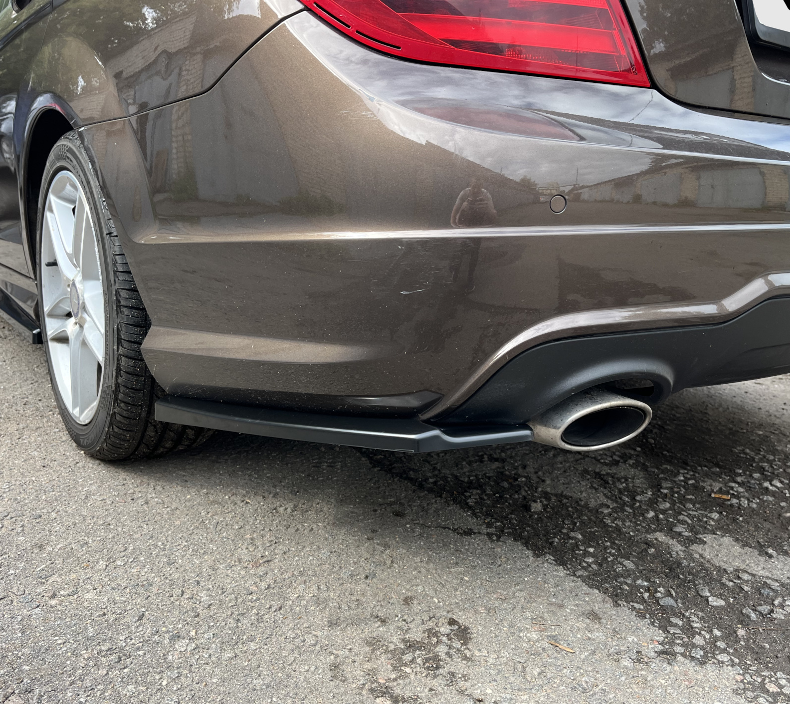 картинка Сплиттеры заднего бампера Mercedes С W204 рест. vonard customs 