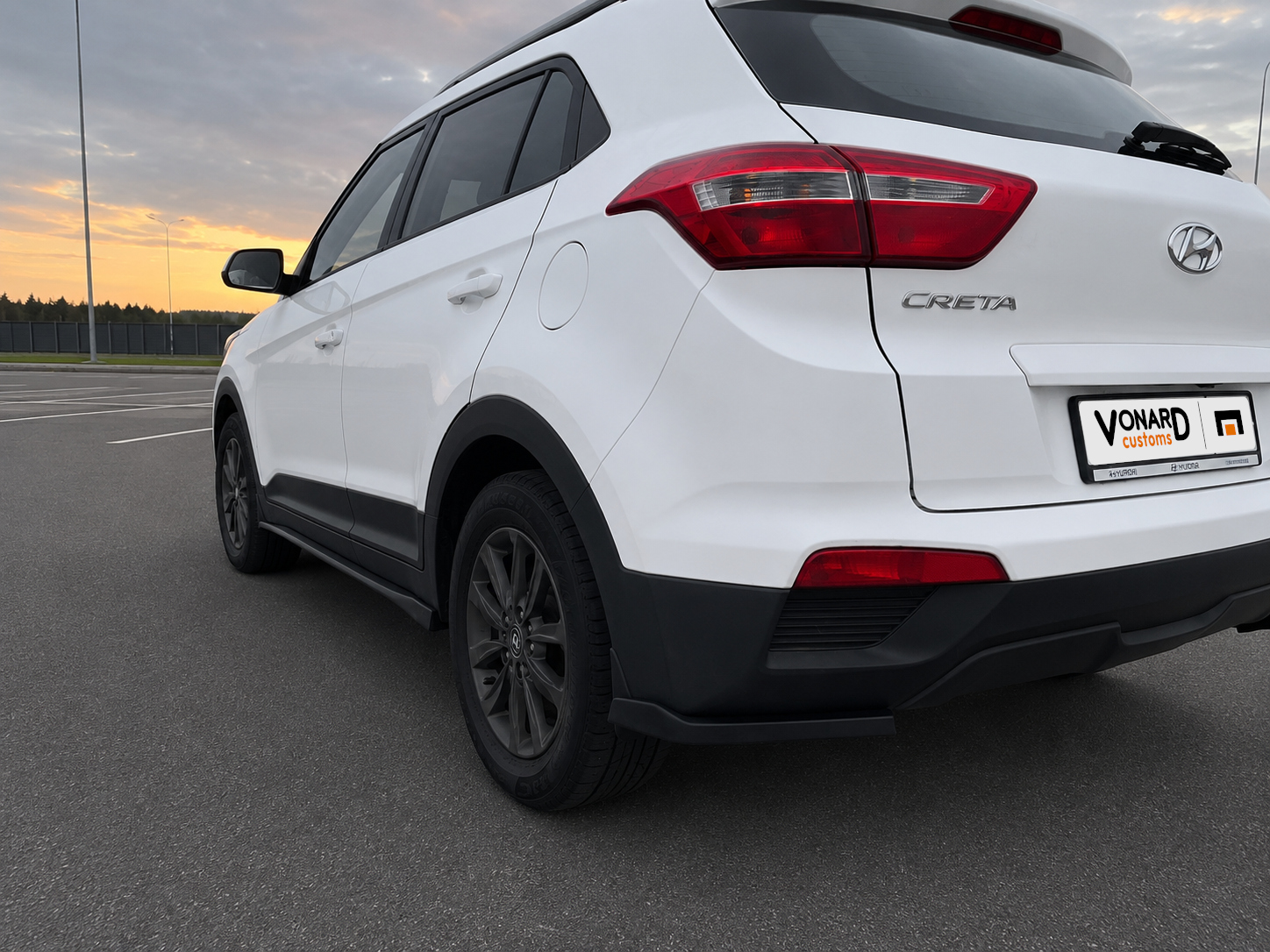 картинка Сплиттеры заднего бампера Hyundai Creta 1 - под покраску vonard customs 
