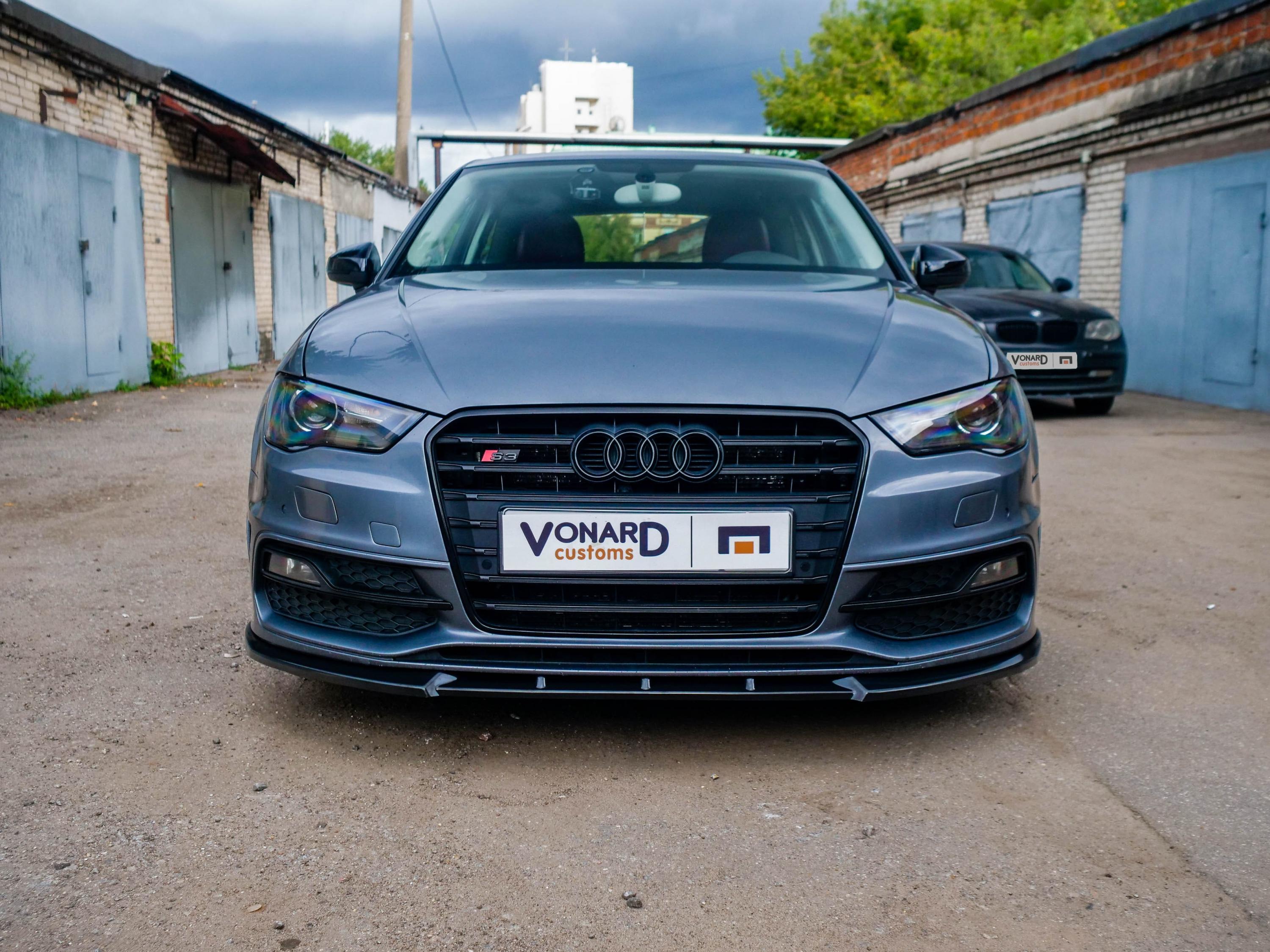 картинка Сплиттер переднего бампера Audi A3 S3 8V S-line Coupe vonard customs 