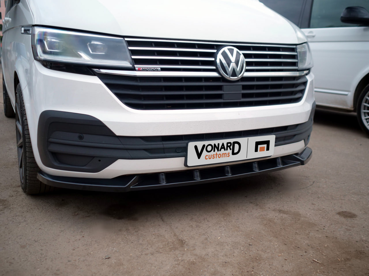 картинка Сплиттер переднего бампера VW T6.1 vonard customs 