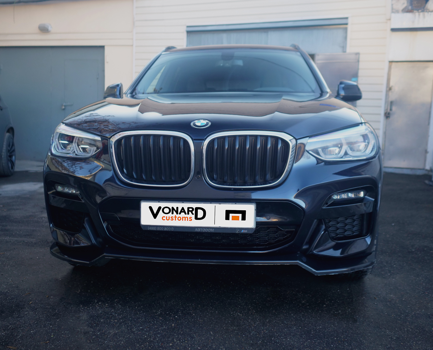 картинка Сплиттер переднего бампера BMW X3 G01 / X4 G02 M-Pack V2 vonard customs 