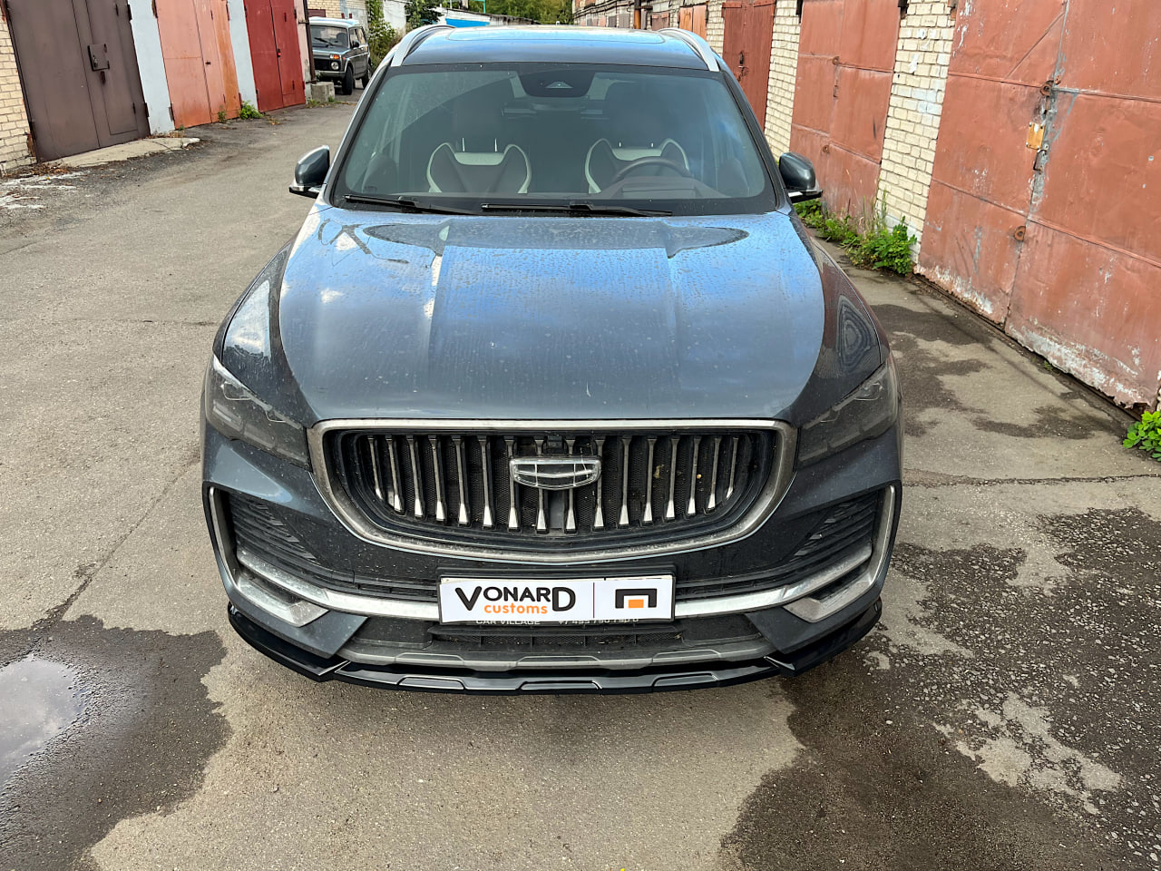 картинка Сплиттер переднего бампера Geely Monjaro 1 - под покраску vonard customs 