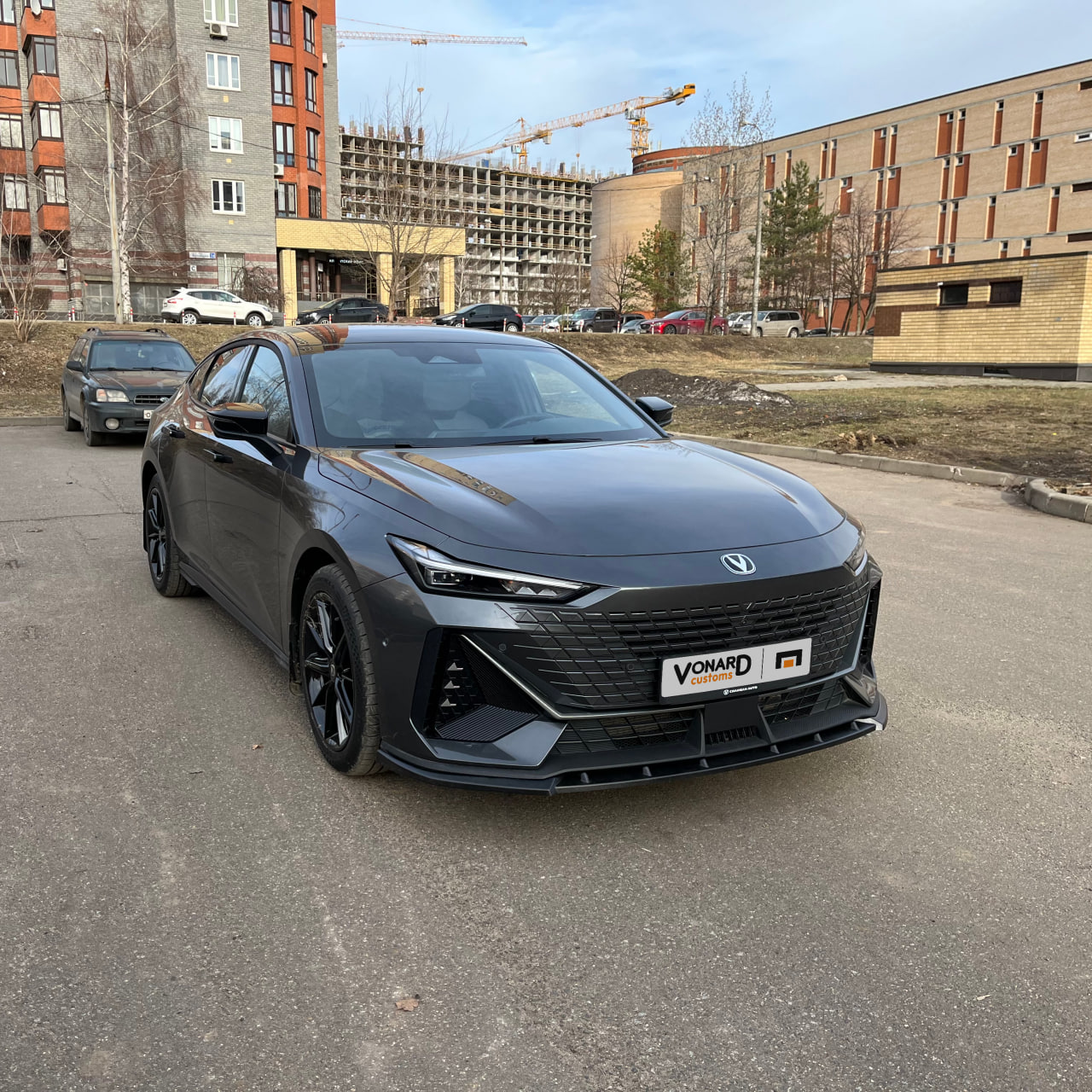 картинка Сплиттер переднего бампера Changan UNI-V - под покраску vonard customs 