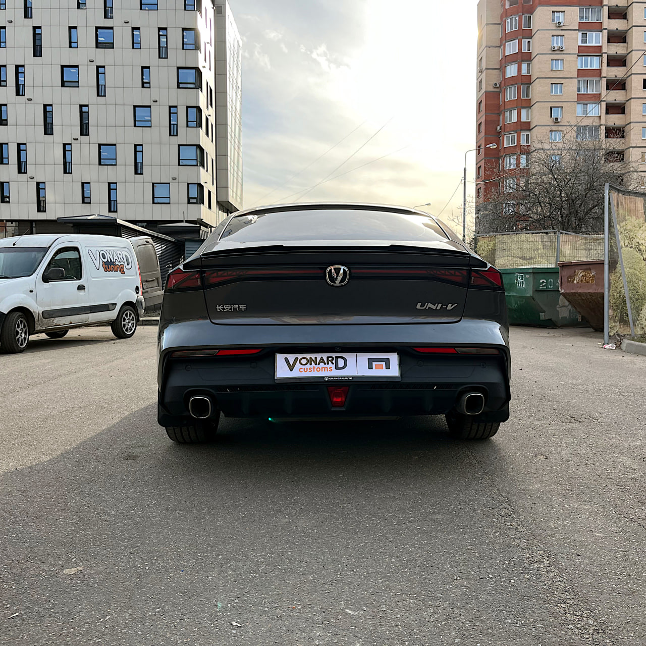 картинка Спойлер лезвие крышки багажника Changan UNI-V (узкий) vonard customs 