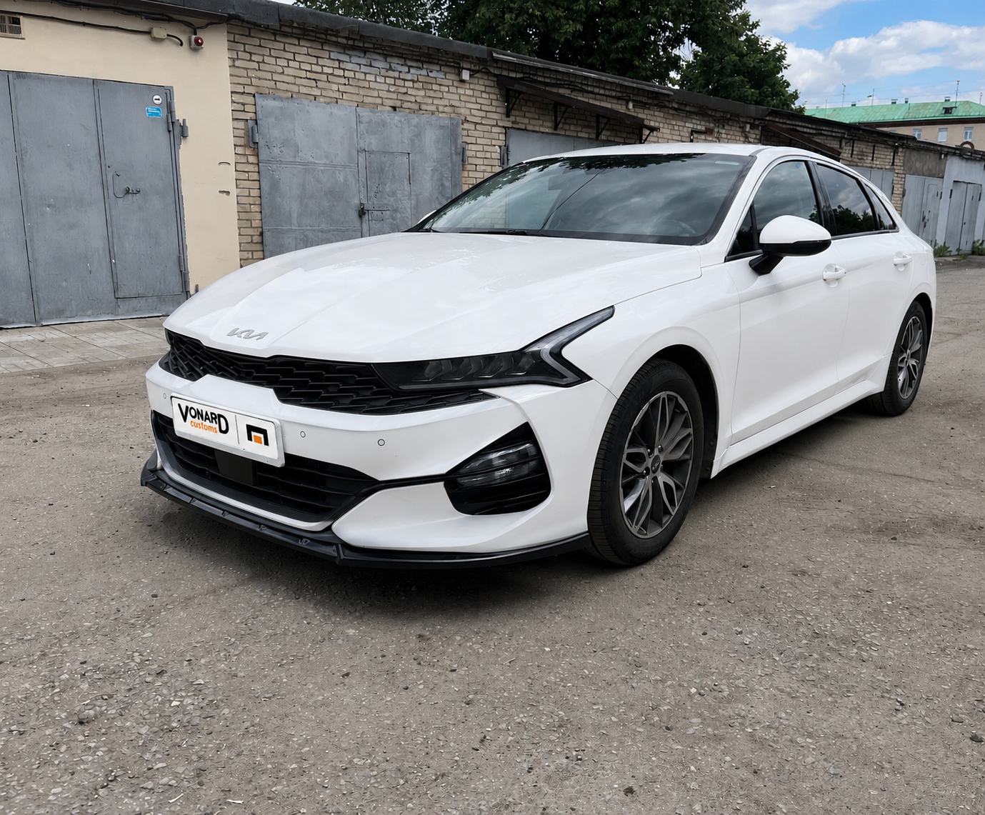 картинка Сплиттер переднего бампера KIA K5 3 GT vonard customs 
