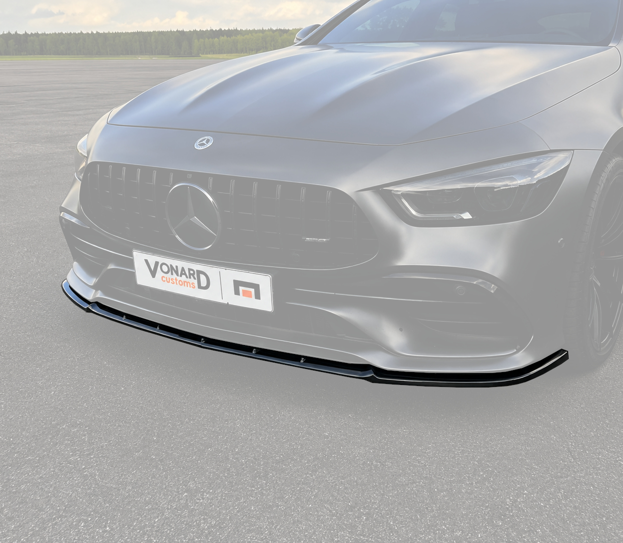 картинка Сплиттер переднего бампера Mercedes AMG GT 43s X290 - под покраску vonard customs 