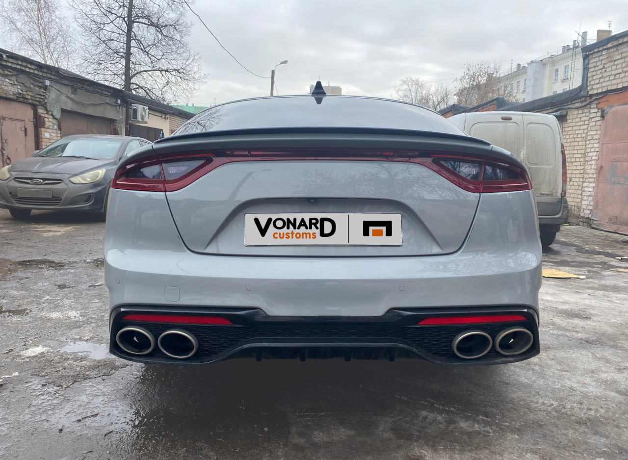картинка Спойлер лезвие крышки багажника KIA Stinger 1 (без выемки) vonard customs 