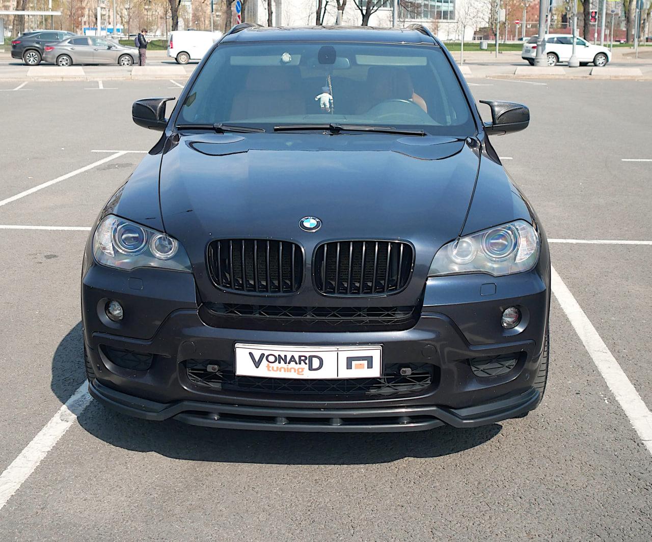 картинка Сплиттер переднего бампера BMW X5 E70 M-Pack (двойной) vonard customs 