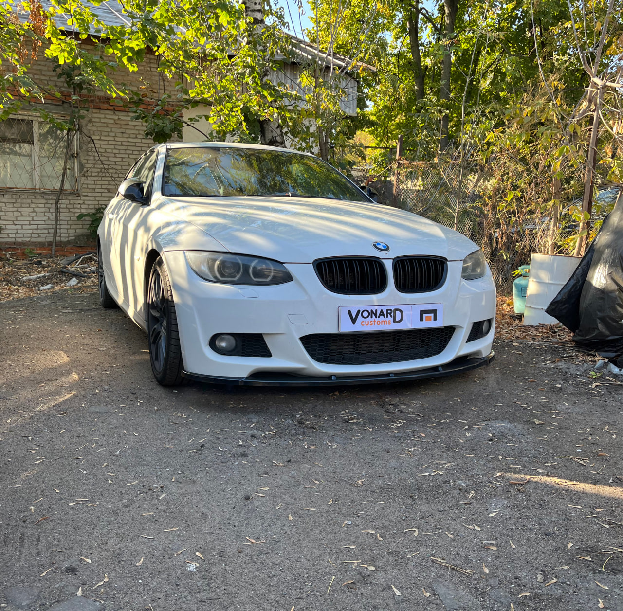 картинка Сплиттер переднего бампера BMW 3 E92 E93 M-pack V1 vonard customs 
