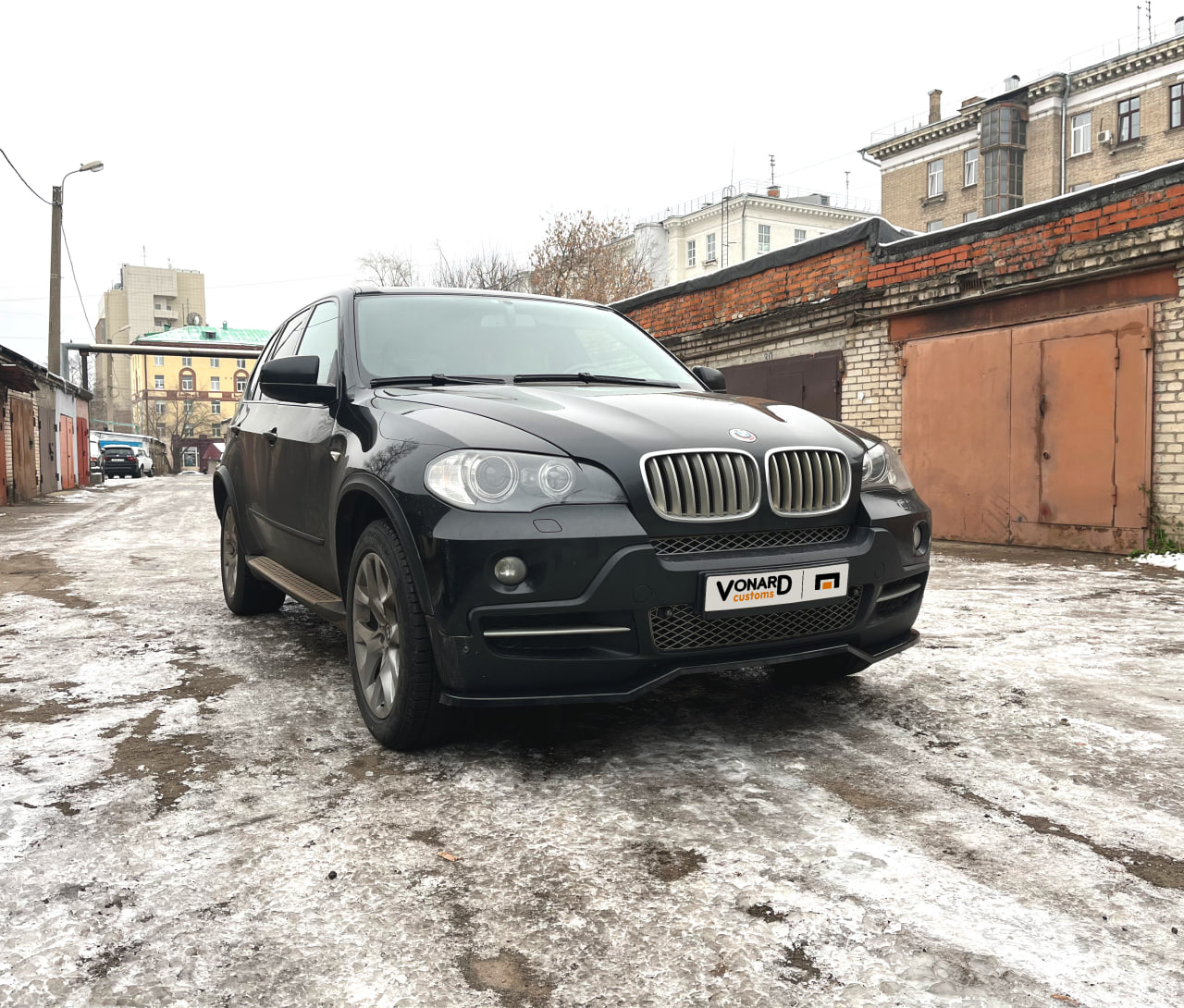 картинка Сплиттер переднего бампера BMW X5 E70 vonard customs 