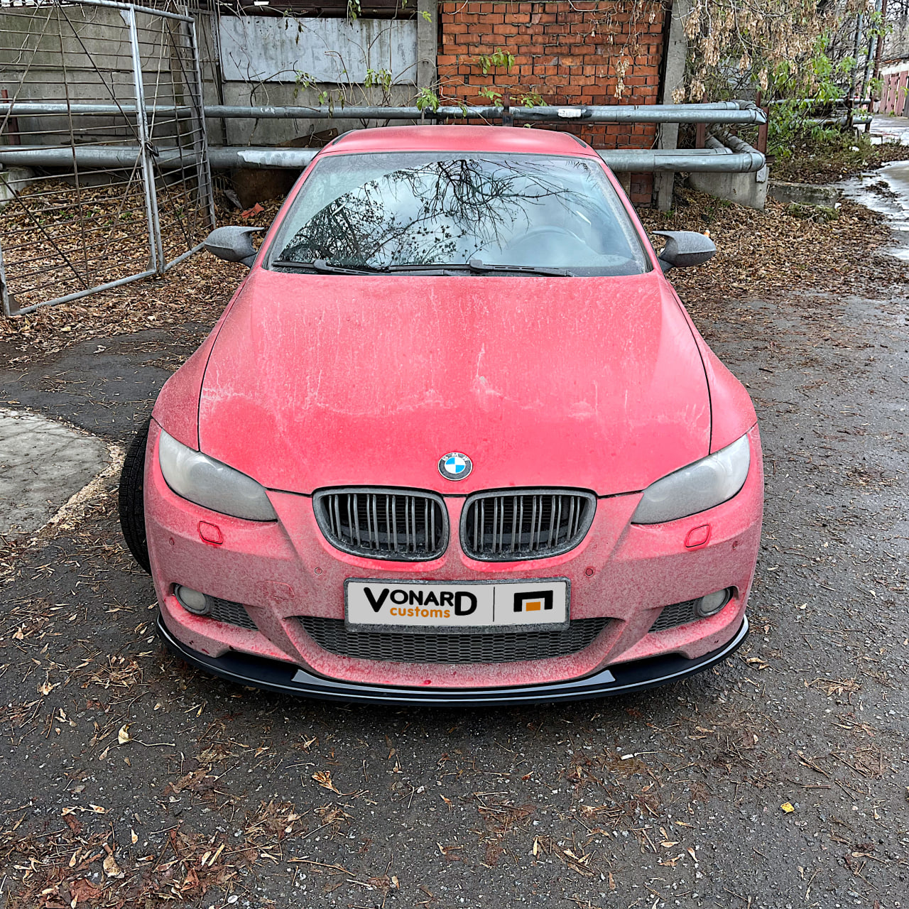 картинка Сплиттер переднего бампера BMW 3 E92 E93 M-pack V2 vonard customs 