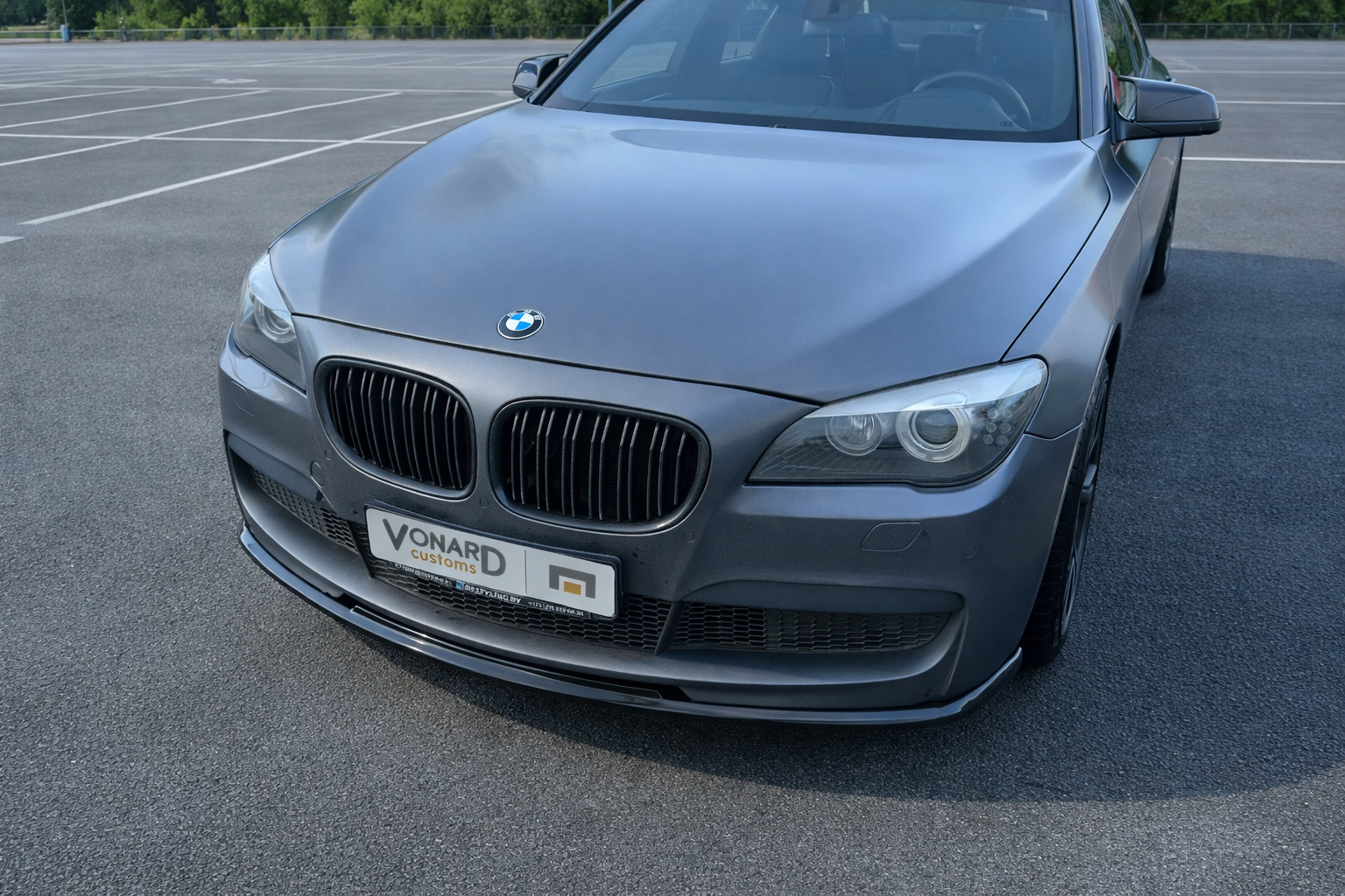 картинка Сплиттер переднего бампера BMW 7 F01 F02 M-Pack v2 - под покраску vonard customs 