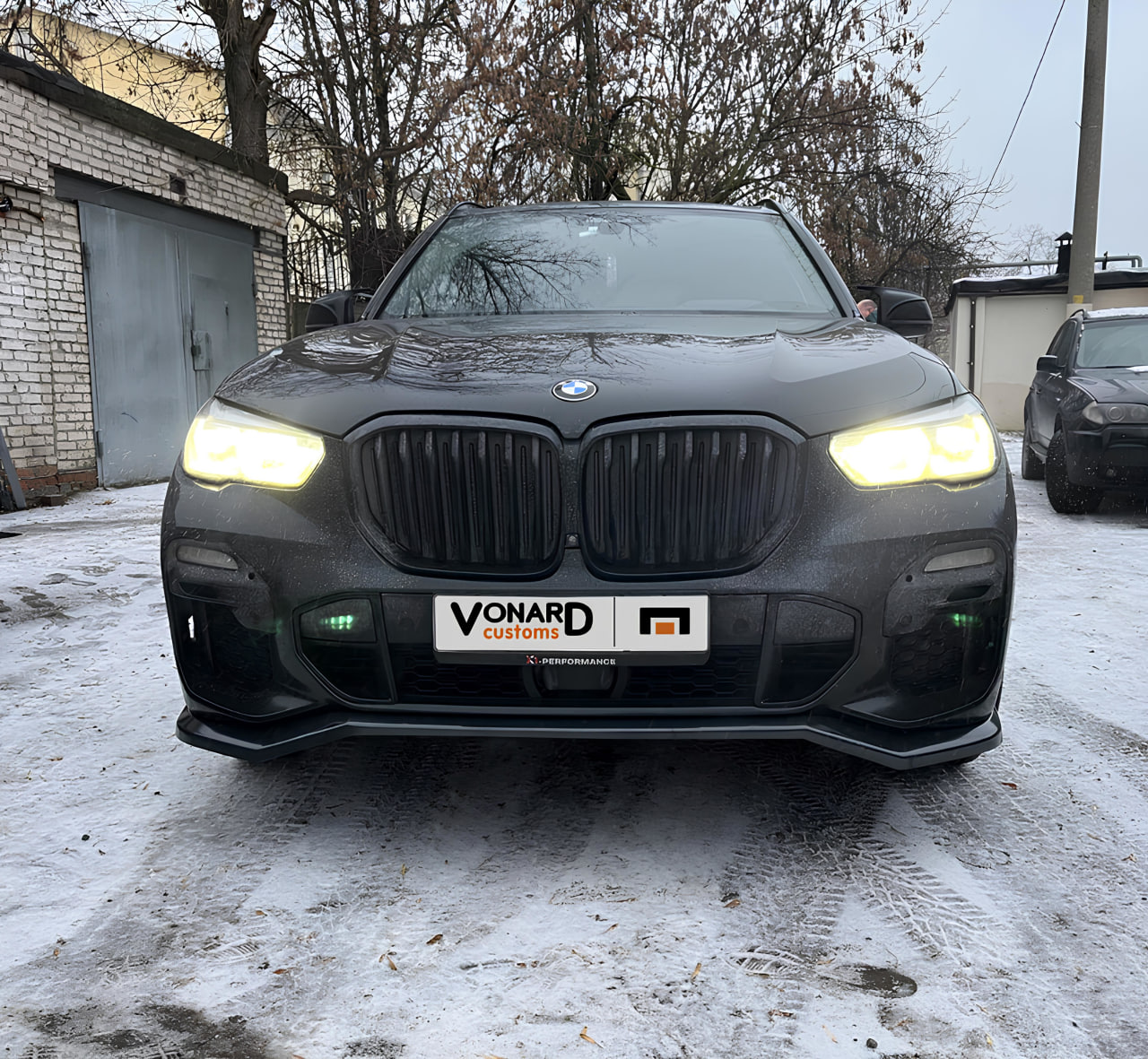 картинка Сплиттер переднего бампера BMW X5 G05 M-Pack (ver. 1) vonard customs 