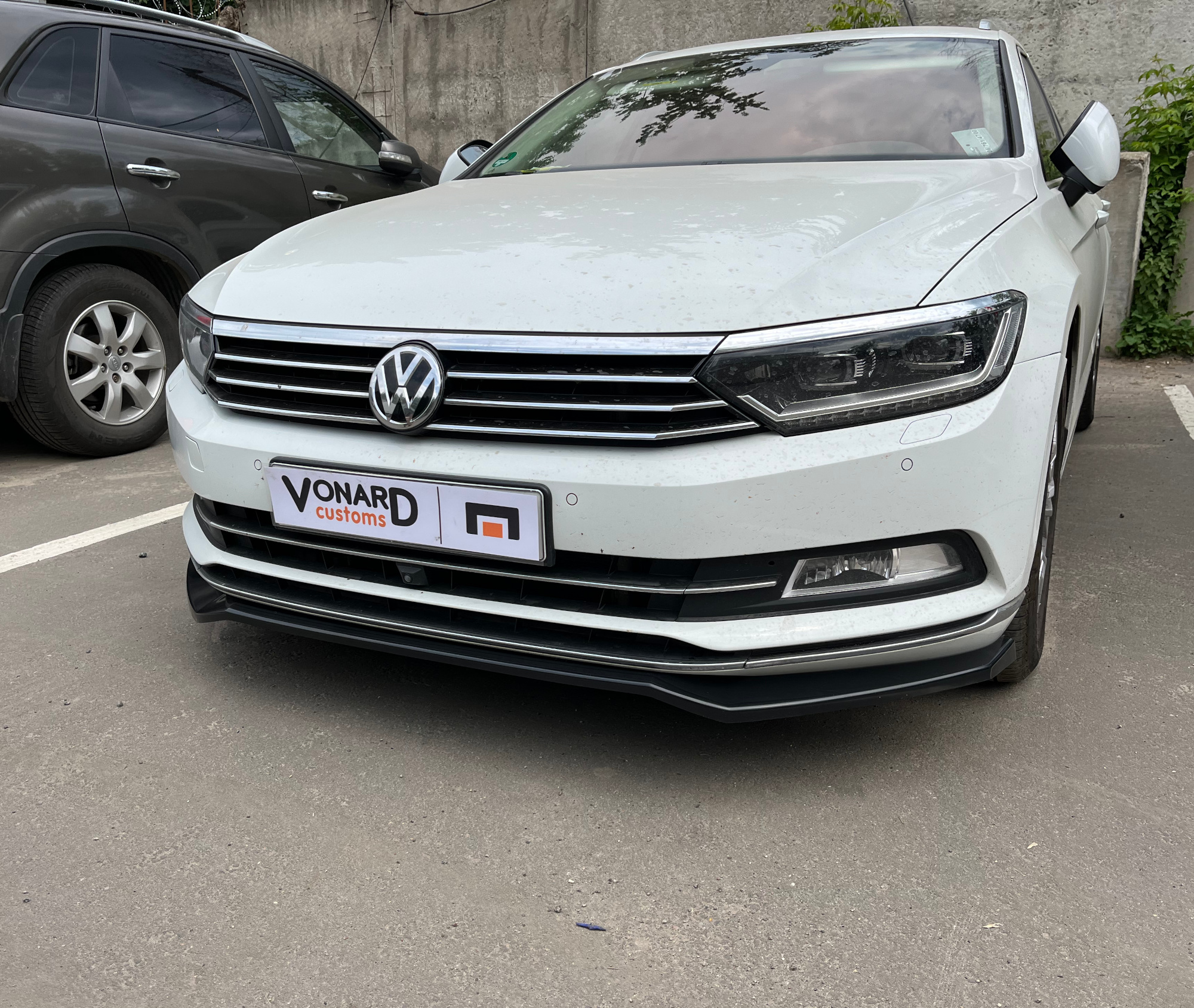 картинка Сплиттер переднего бампера VW Passat B8 (ver. 2) vonard customs 
