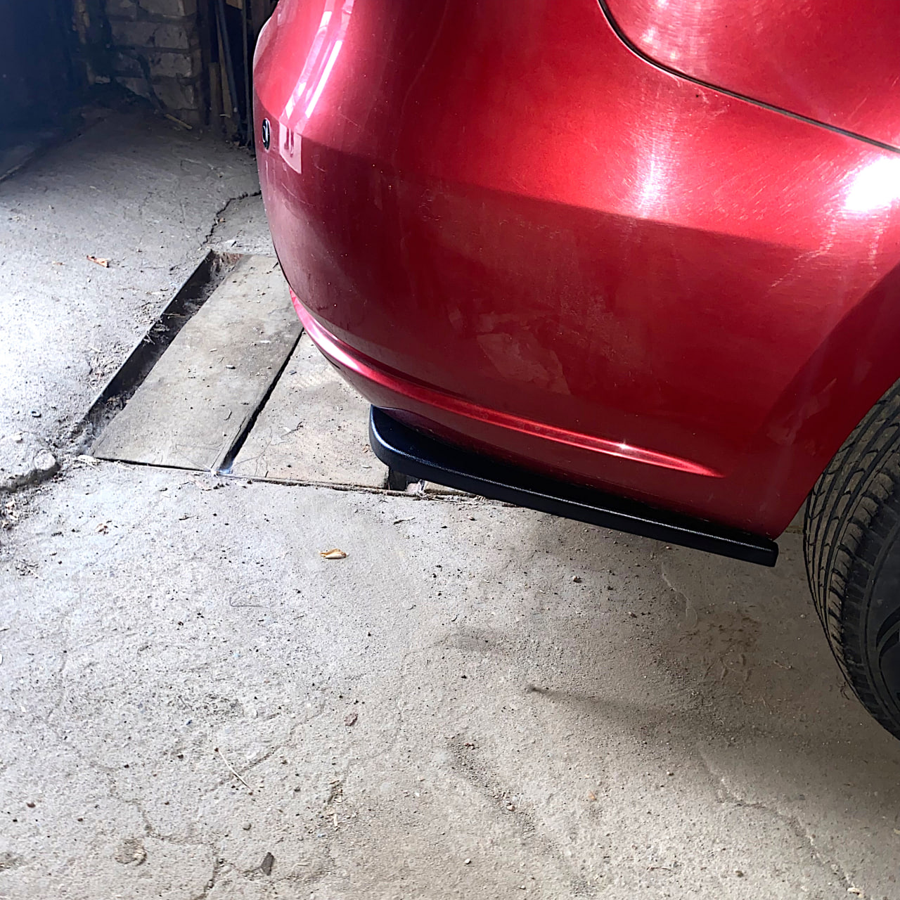 картинка Сплиттеры заднего бампера VW Polo 5 седан (lim) - под покраску vonard customs 