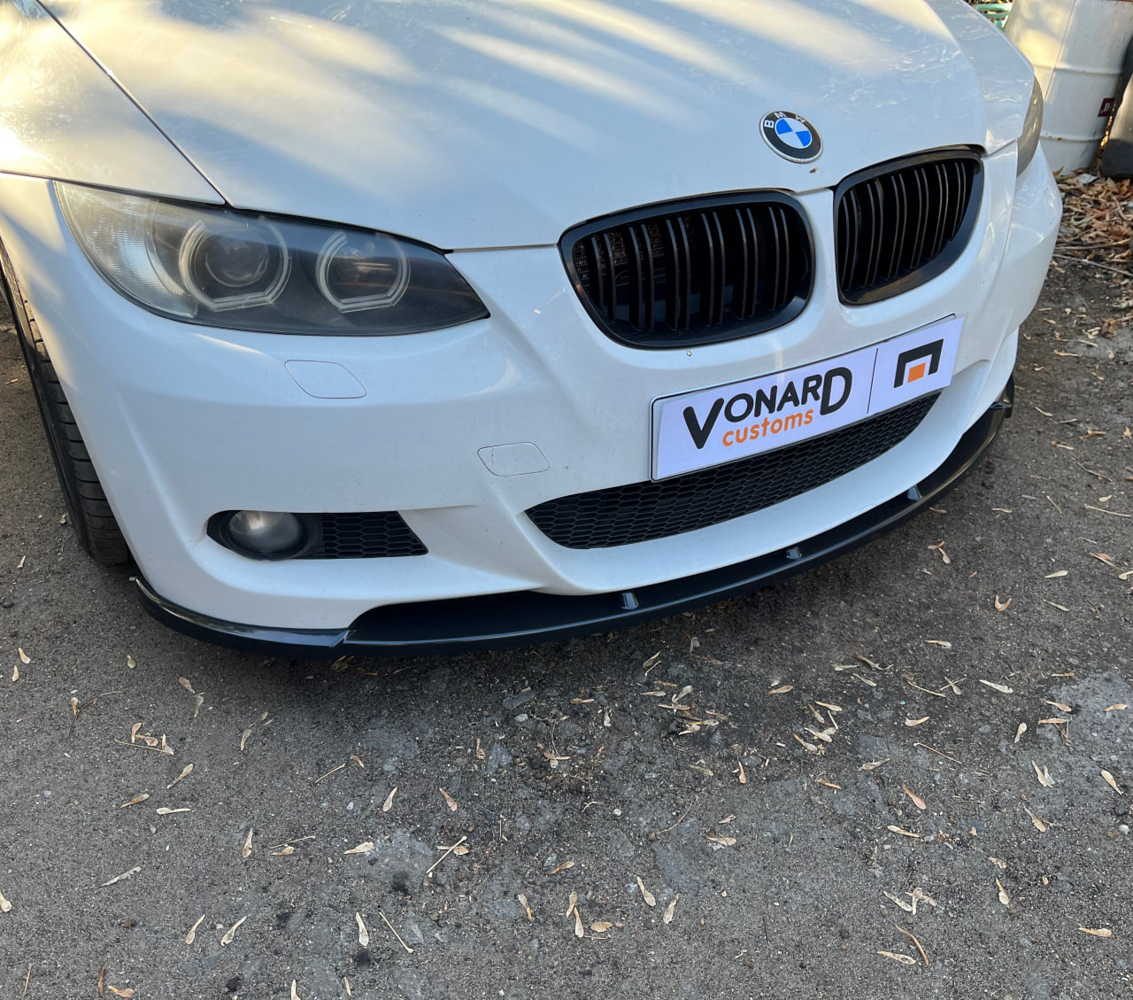картинка Сплиттер переднего бампера BMW 3 E92 E93 M-pack V1 vonard customs 