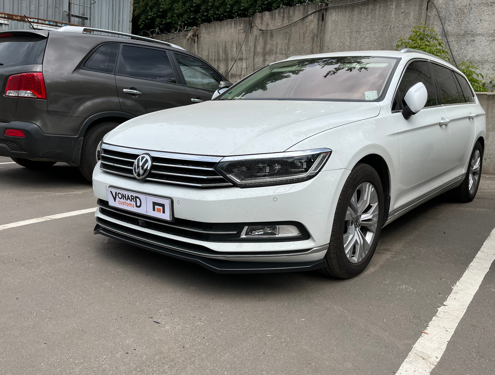 картинка Сплиттер переднего бампера VW Passat B8 (ver. 2) vonard customs 