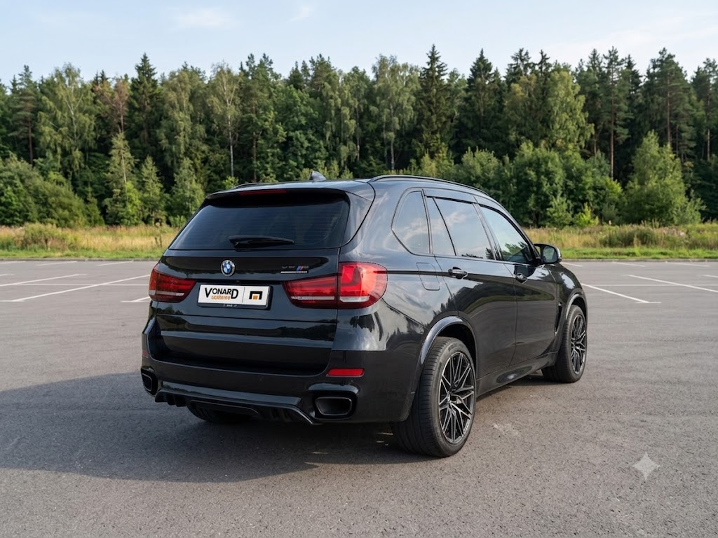 картинка Диффузор накладка заднего бампера BMW X5 F15 M-Pack V2 - под покраску vonard customs 