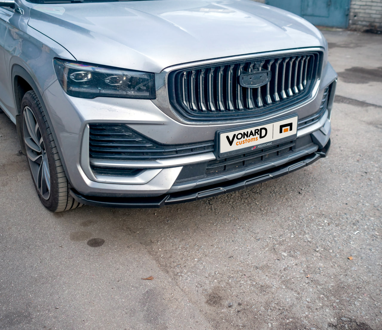 картинка Сплиттер переднего бампера Geely Monjaro 1 vonard customs 