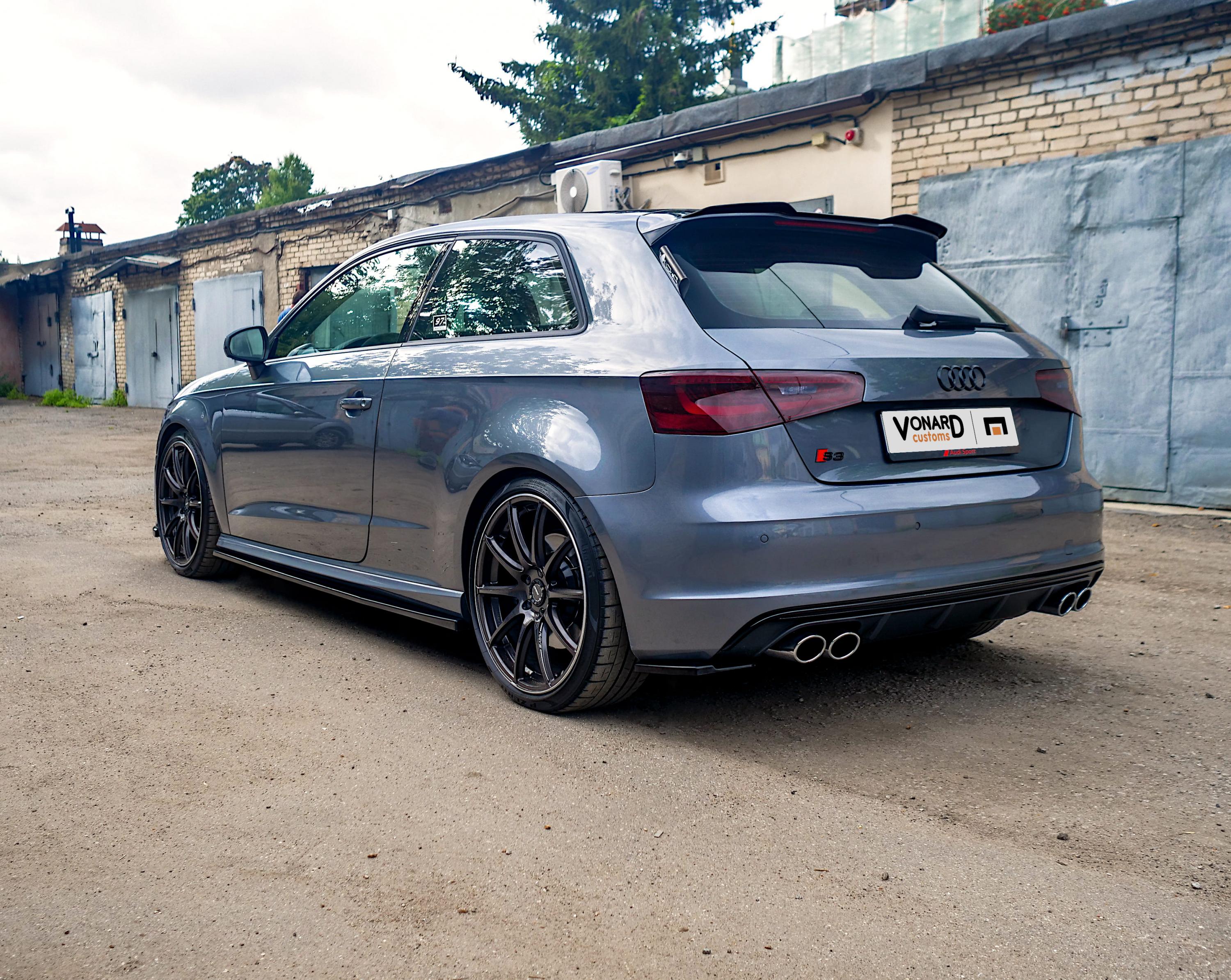 картинка Сплиттеры заднего бампера Audi A3 S3 8V S-line Coupe - под покраску vonard customs 