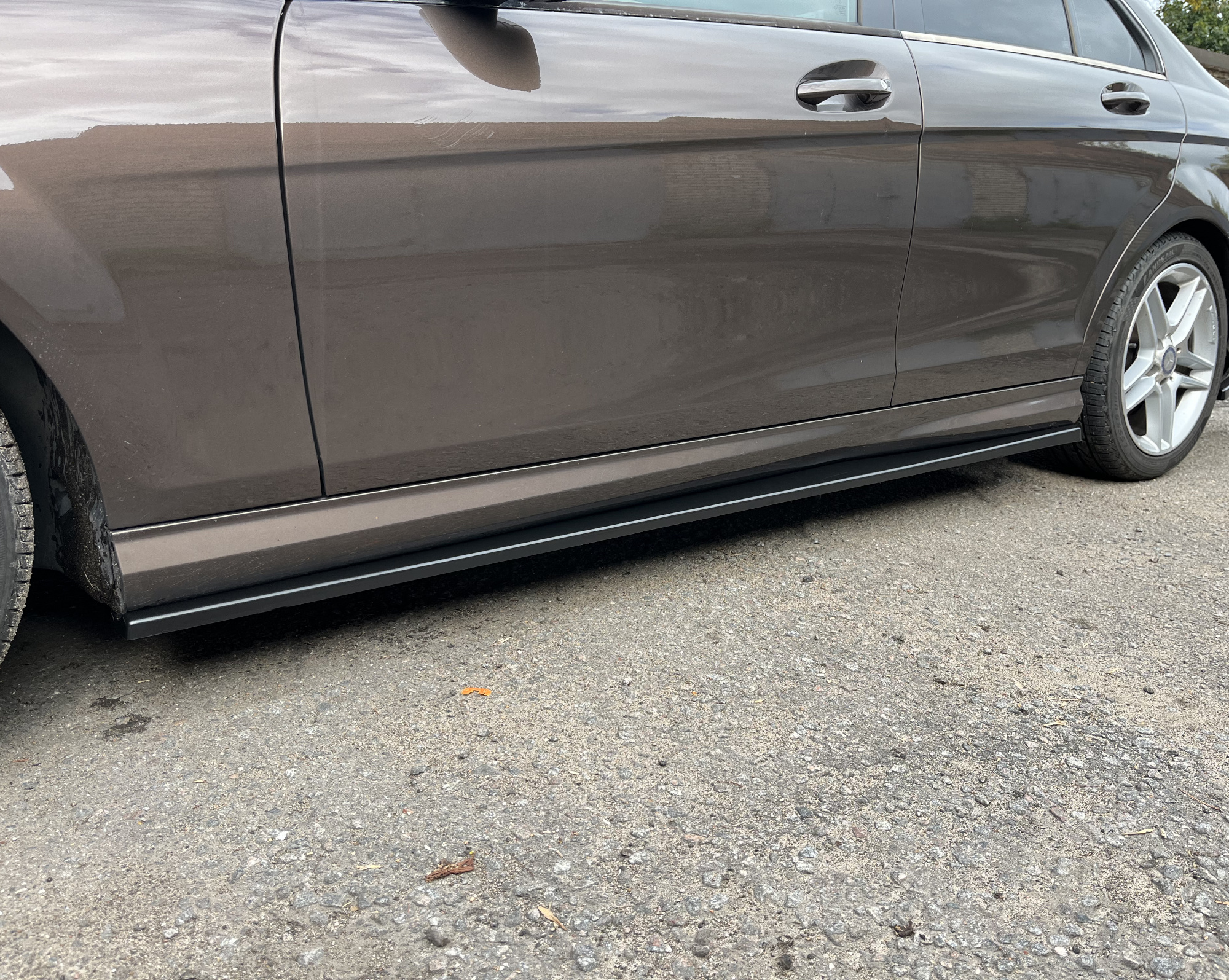 картинка Лезвия под пороги Mercedes C W204 рест. vonard customs 