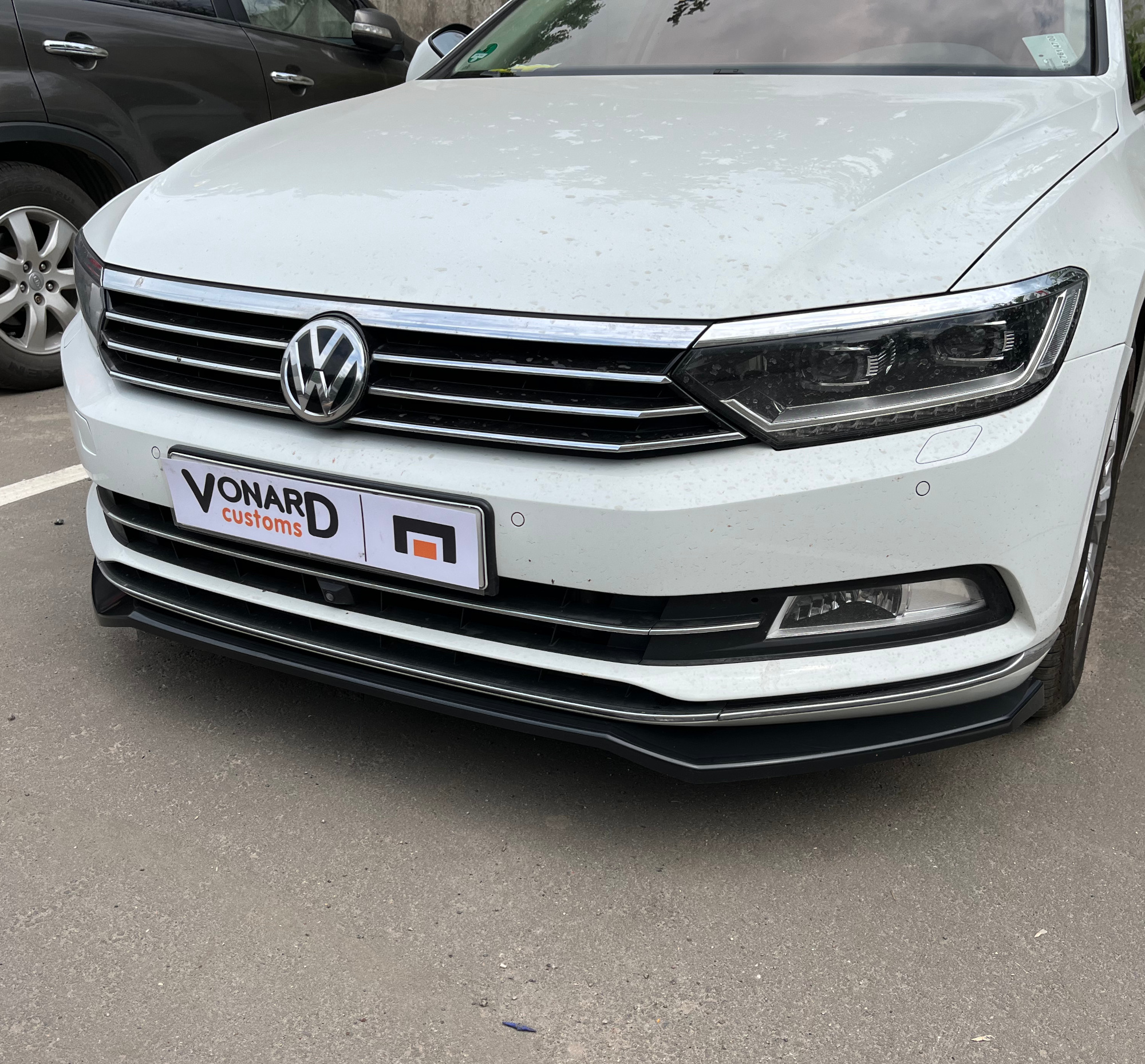 картинка Сплиттер переднего бампера VW Passat B8 (ver. 2) vonard customs 