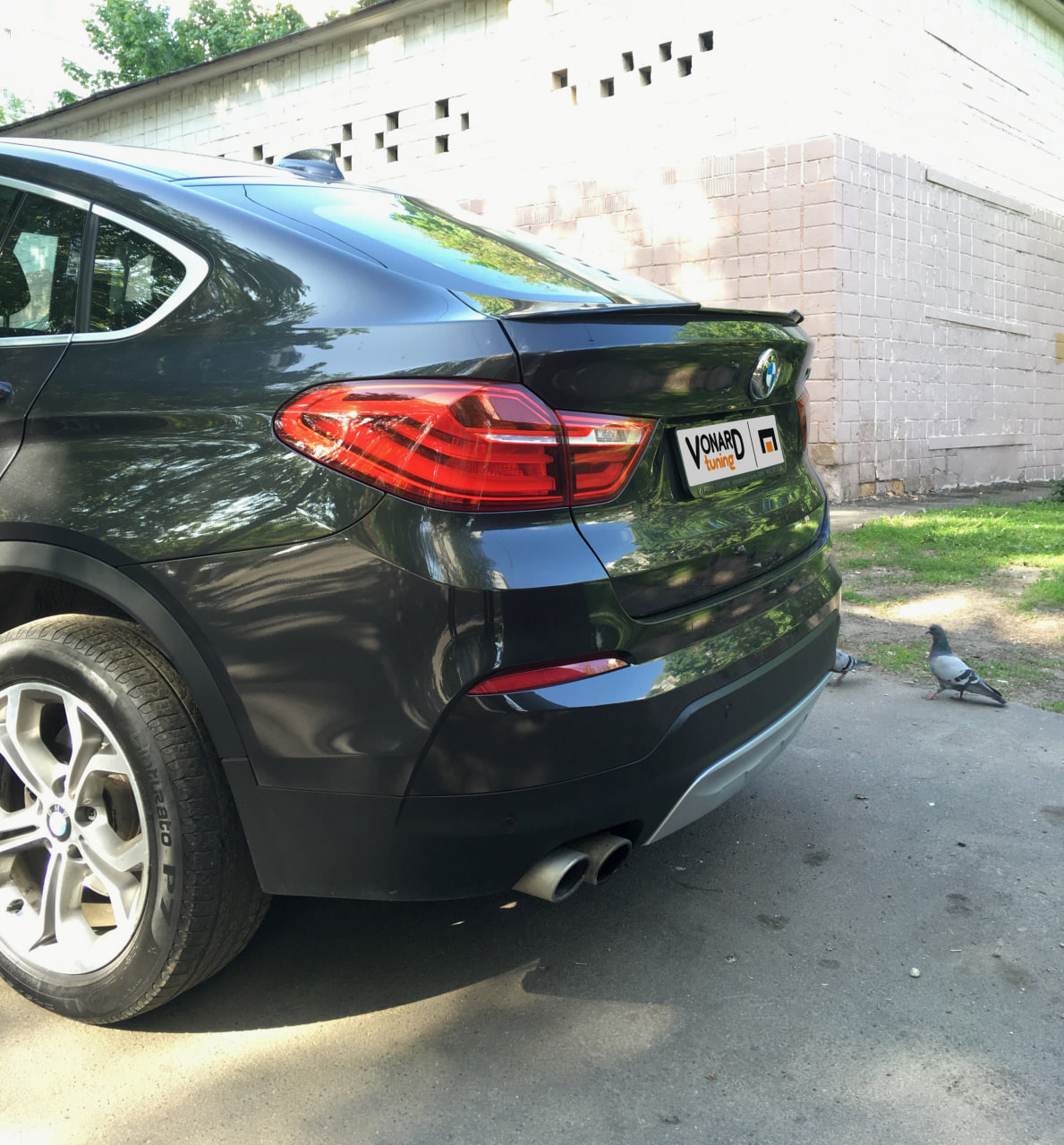 картинка Спойлер лезвие крышки багажника BMW X4 F26 - под покраску vonard customs 