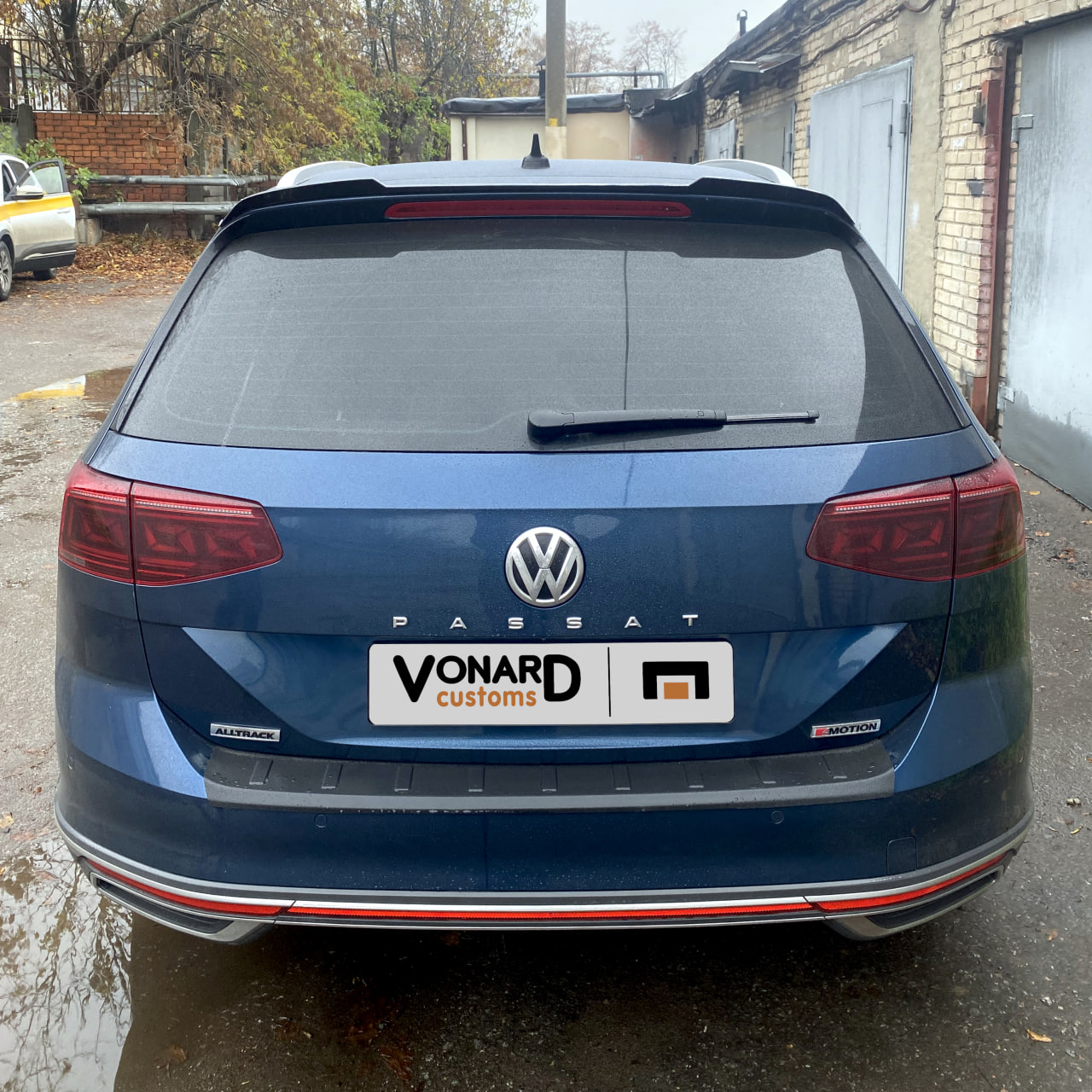 картинка Спойлер лезвие крышки багажника VW Passat B8 универсал vonard customs 