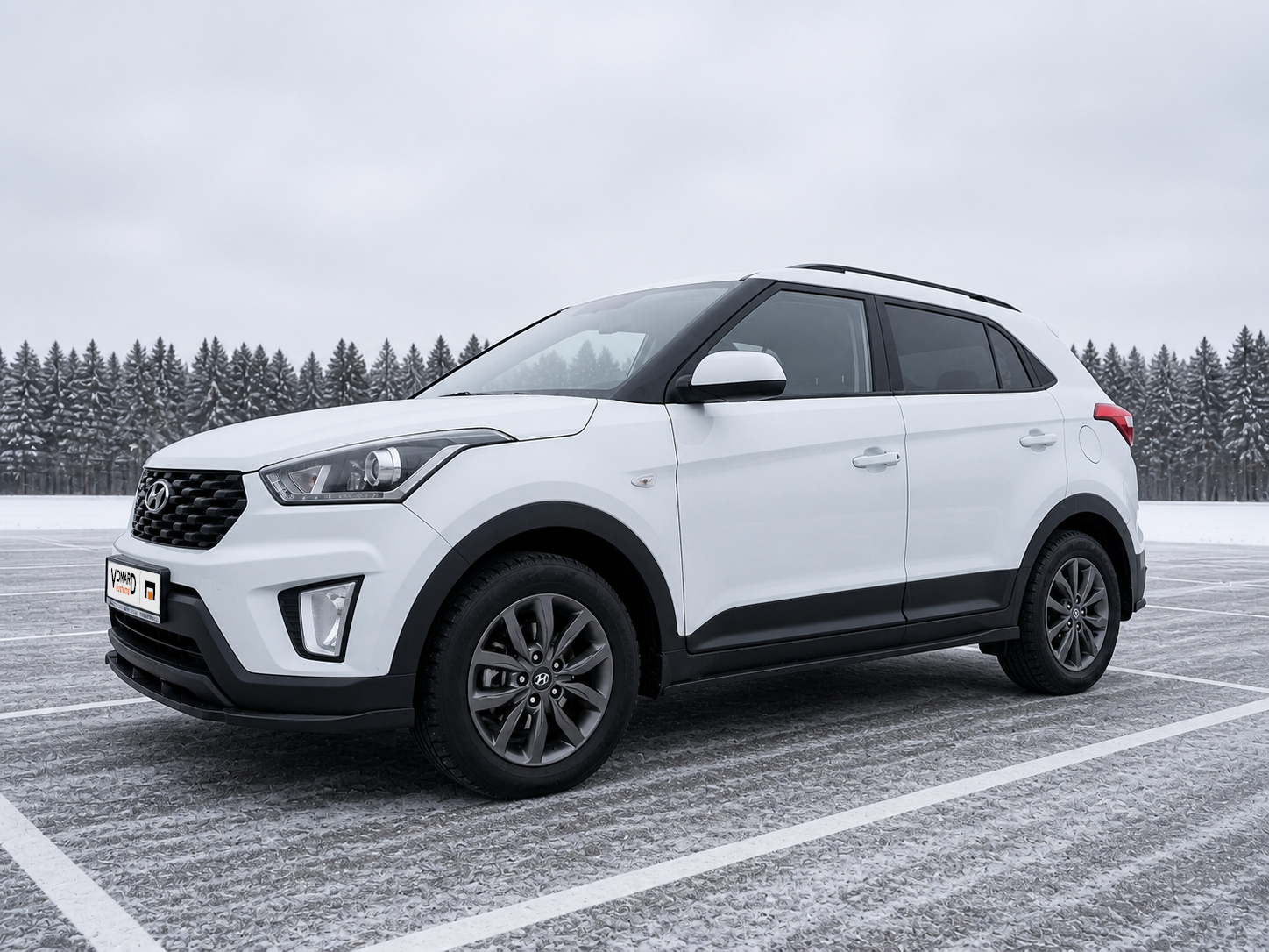 картинка Сплиттер переднего бампера Hyundai Creta 1 vonard customs 