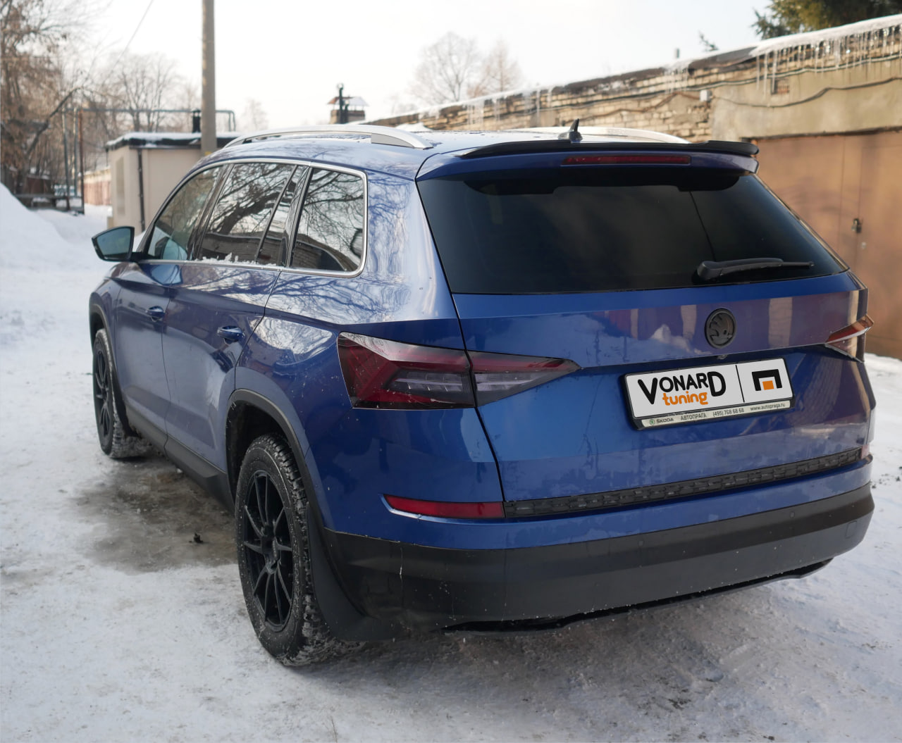 картинка Спойлер лезвие крышки багажника Skoda Kodiaq 1 (короткий) - под покраску vonard customs 