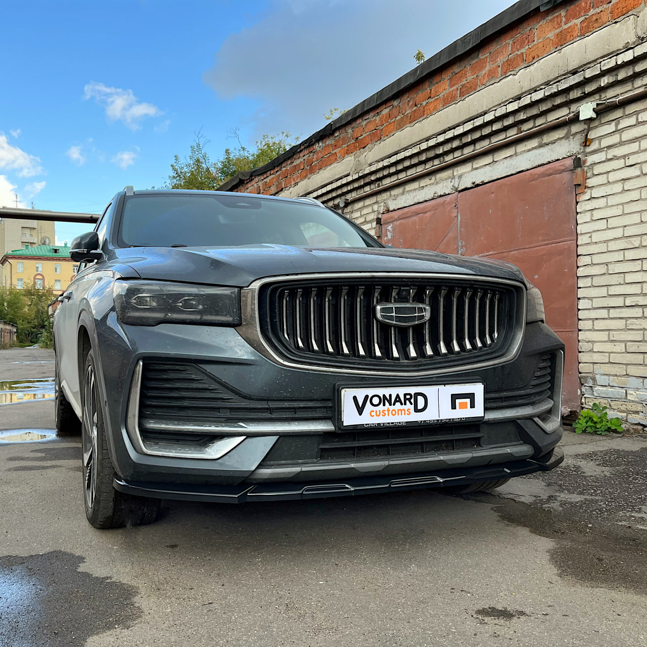 картинка Сплиттер переднего бампера Geely Monjaro 1 vonard customs 