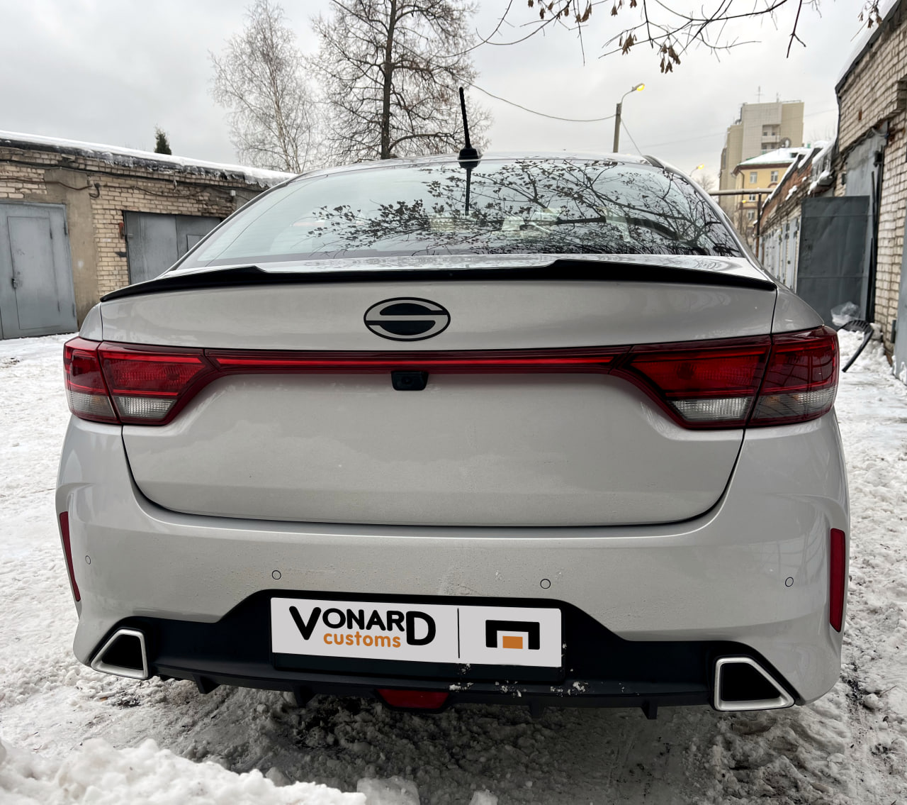 картинка Спойлер лезвие крышки багажника Kia Rio 4 (ver. 2) vonard customs 