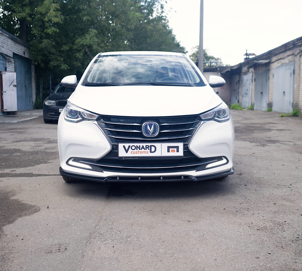 картинка Сплиттер переднего бампера Changan Alsvin 3 - под покраску vonard customs 