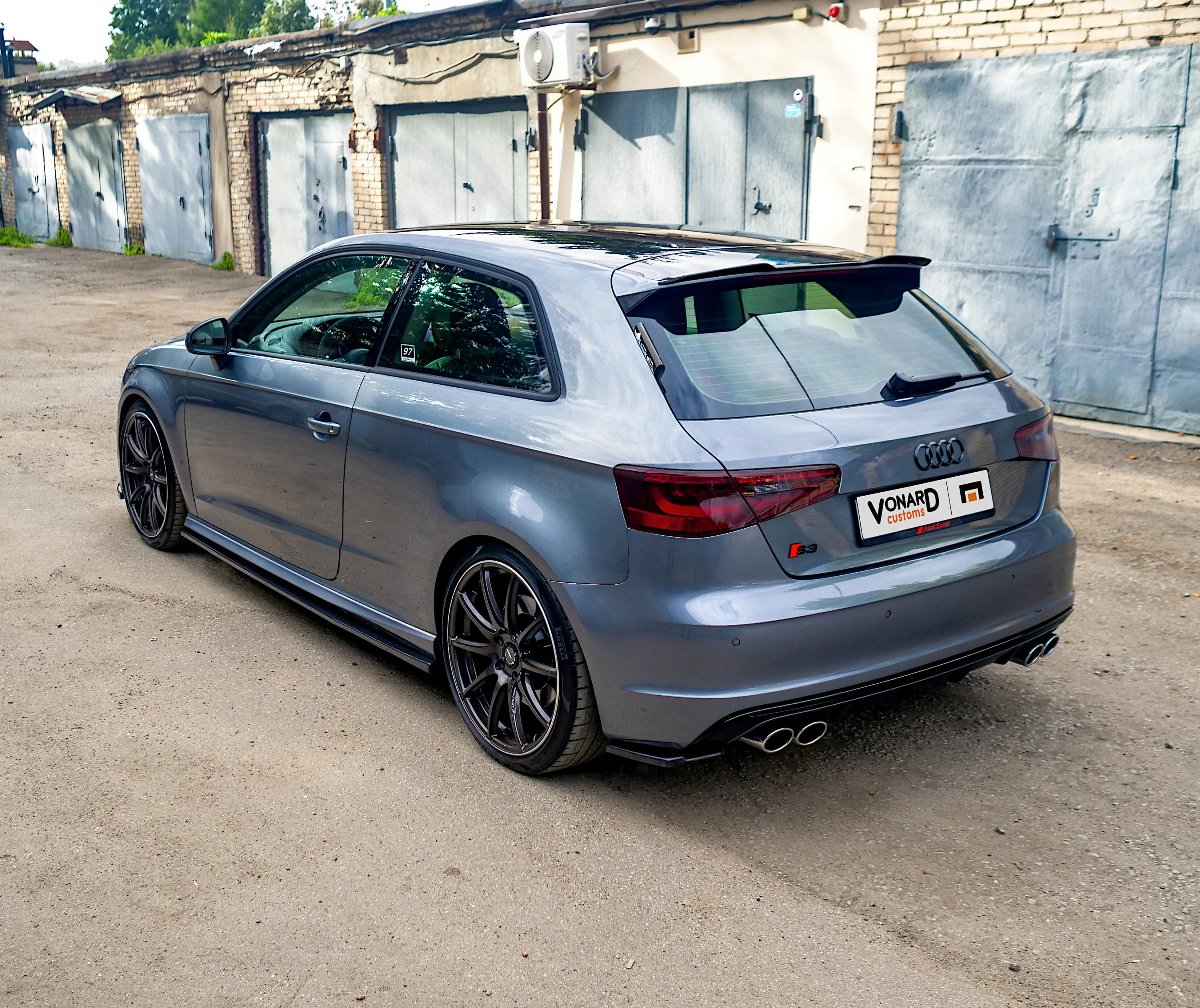 картинка Лезвия под пороги Audi A3 S3 8V S-Line Coupe - под покраску vonard customs 