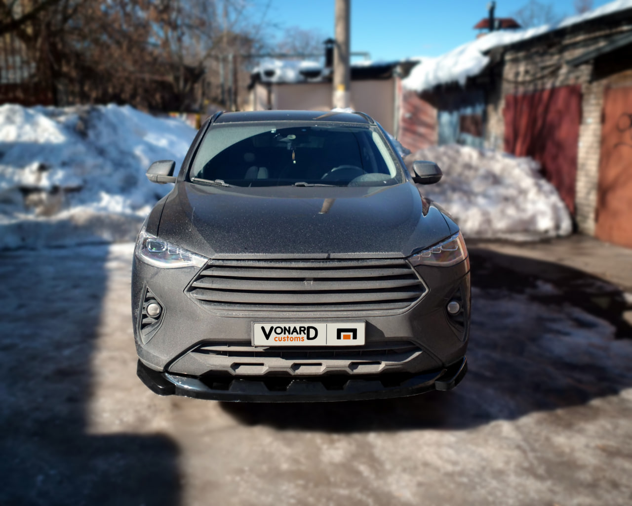 картинка Сплиттер переднего бампера Haval F7 / F7x vonard customs 