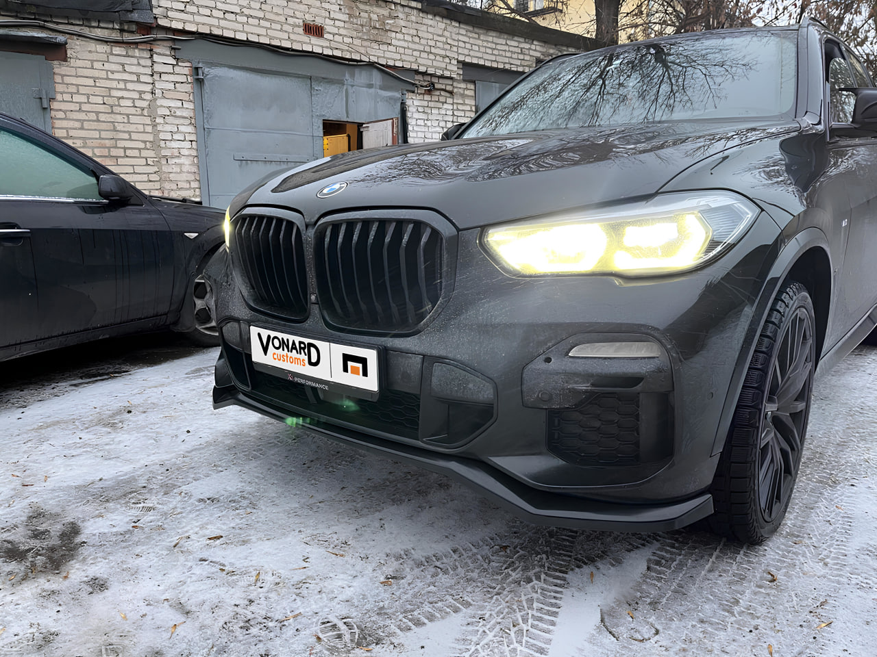 картинка Сплиттер переднего бампера BMW X5 G05 M-Pack (ver. 1) vonard customs 