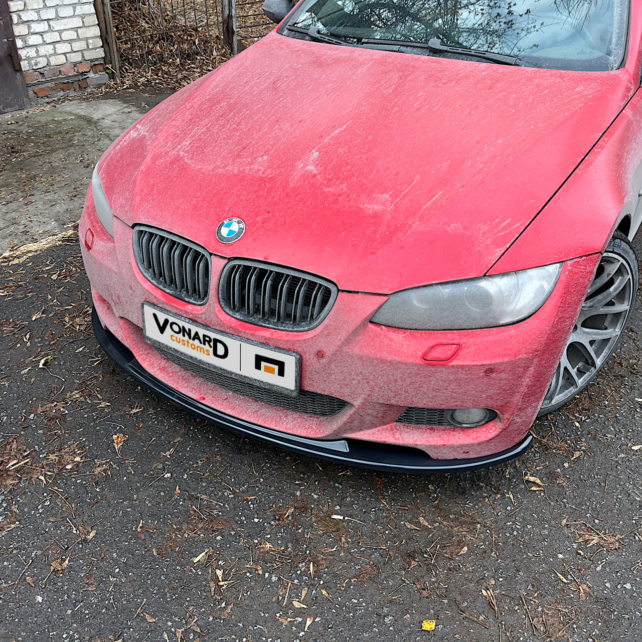 картинка Сплиттер переднего бампера BMW 3 E92 E93 M-pack V2 vonard customs 