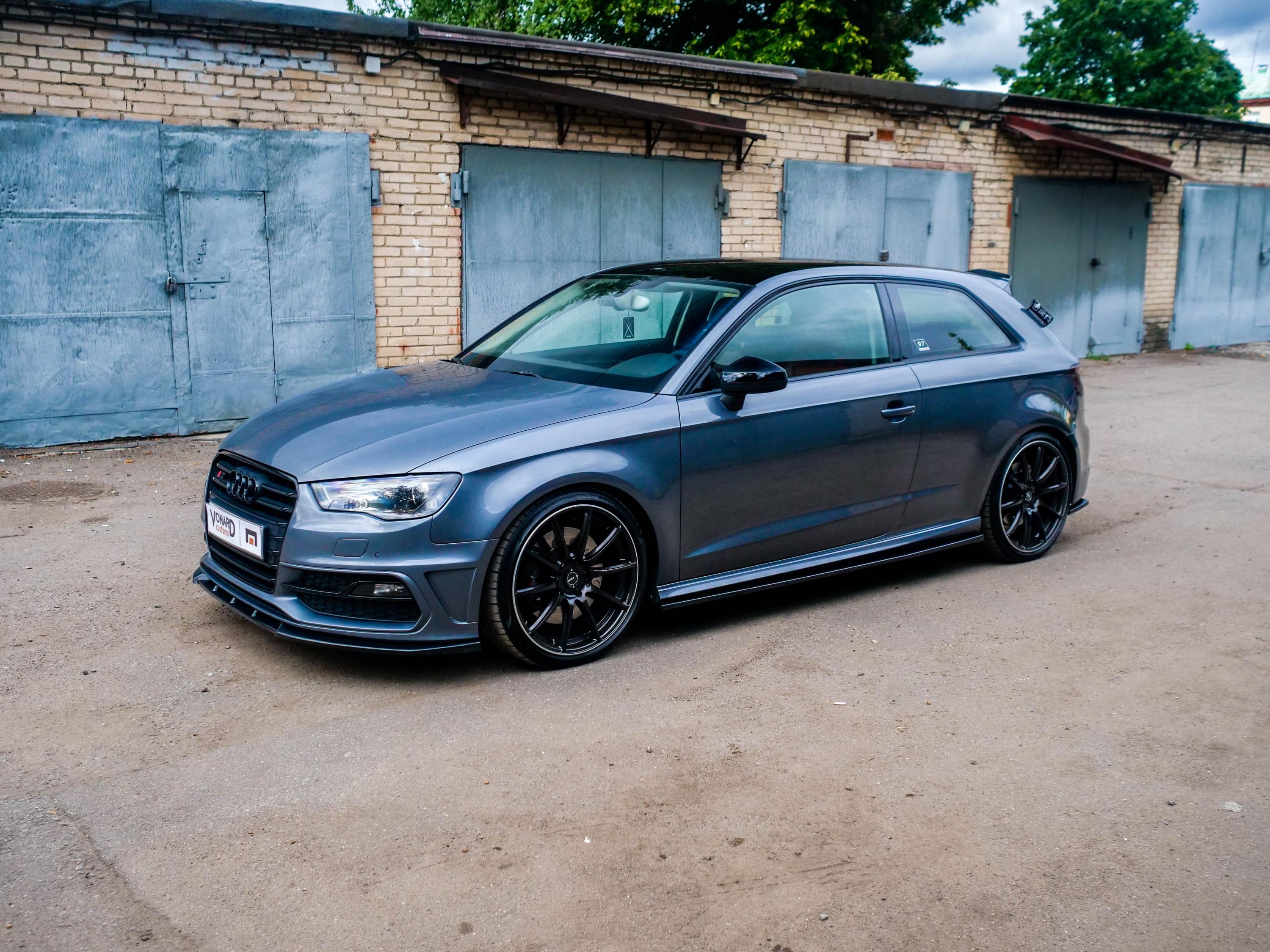 картинка Сплиттер переднего бампера Audi A3 S3 8V S-line Coupe - под покраску vonard customs 