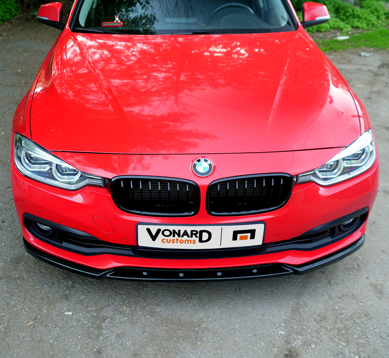 картинка Сплиттер переднего бампера BMW 3 F30 рест. - под покраску vonard customs 