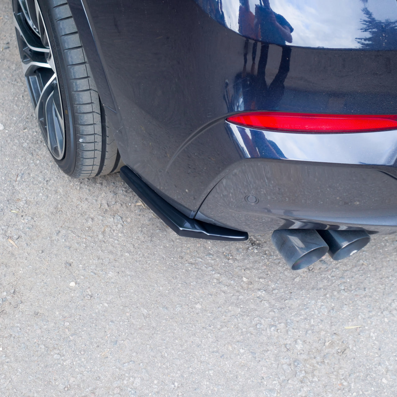 картинка Сплиттеры заднего бампера BMW X4 F26 M-Pack - черный металлик vonard customs 