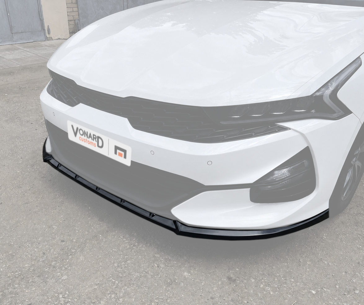 картинка Сплиттер переднего бампера KIA K5 3 GT-line - под покраску vonard customs 