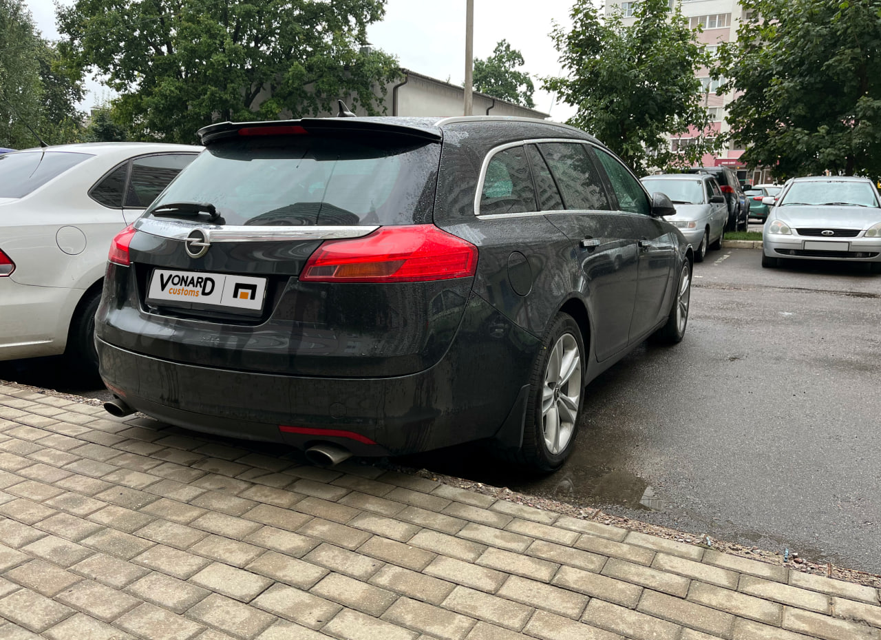 картинка Спойлер лезвие крышки багажника Opel Insignia 1 универсал - под покраску vonard customs 