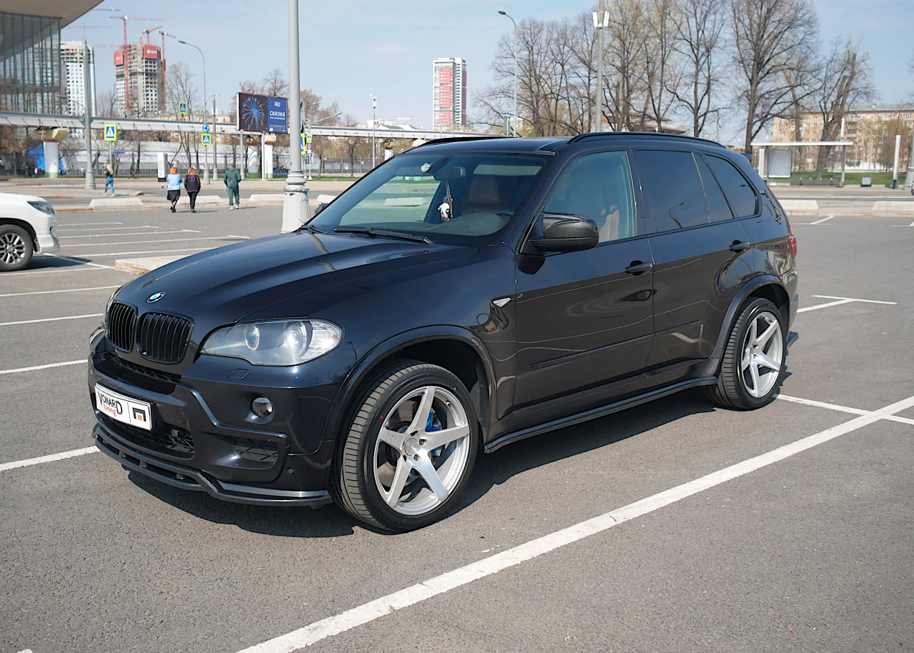 картинка Сплиттер переднего бампера BMW X5 E70 M-Pack (двойной) vonard customs 